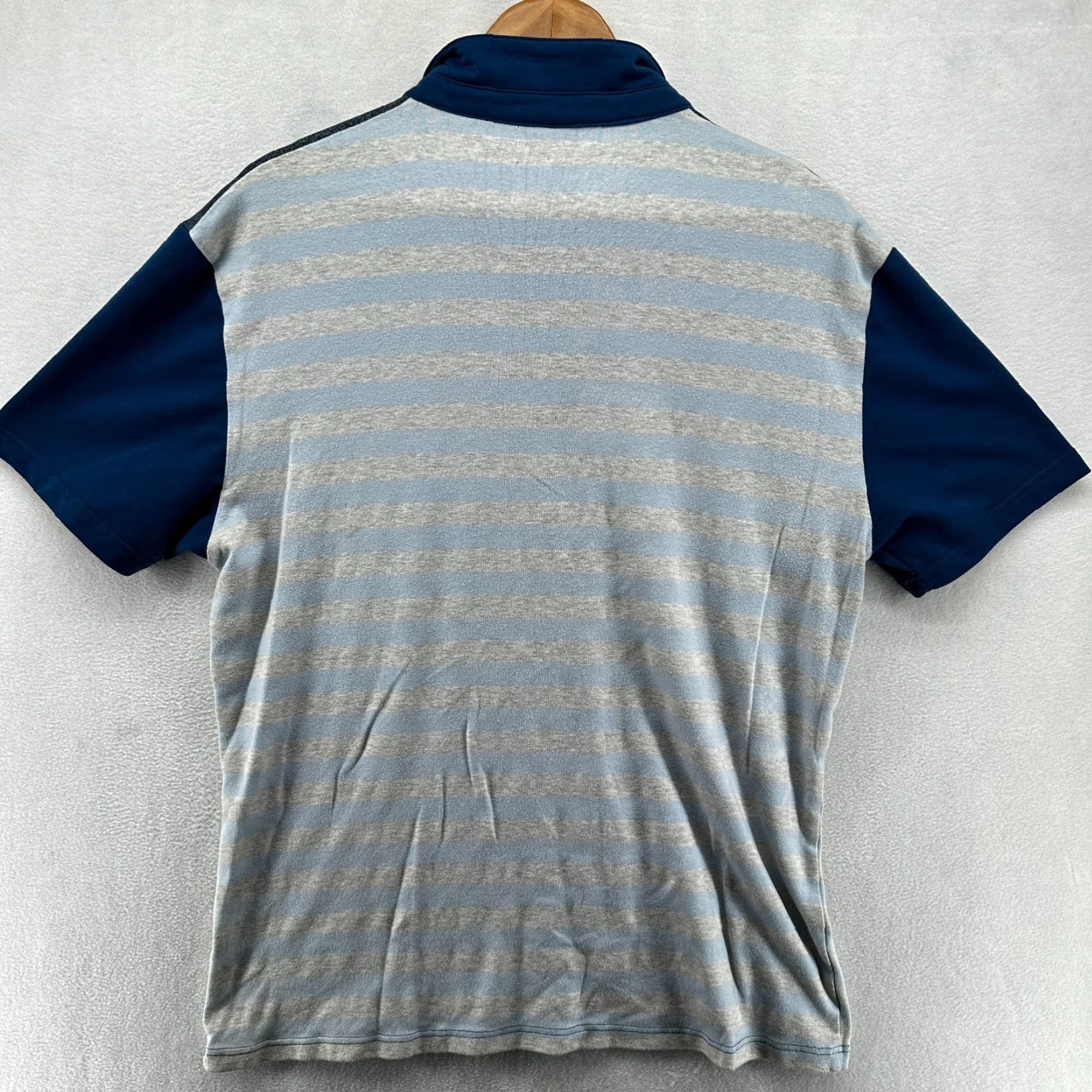 Ralph Lauren Ralph Lauren Polo Shirt Blue Striped Men's Medium Short Sleeve Collared Size US M / EU 48-50 / 2 - 2 Thumbnail