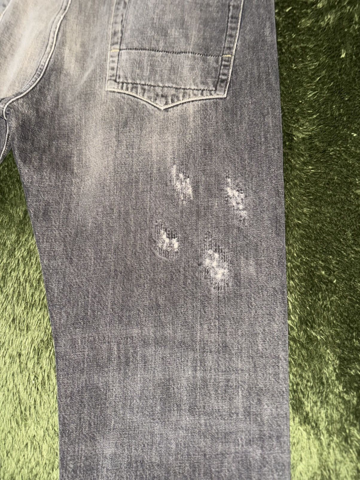 Japanese Brand [34] Spectator Made in Italy 121-003 Distressed Denim Size US 34 / EU 50 - 12 Thumbnail