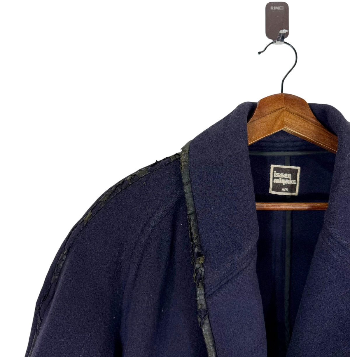 Issey Miyake × Vintage 80s VINTAGE ISSEY MIYAKE DOUBLE BREASTED COAT Size US M / EU 48-50 / 2 - 7 Thumbnail