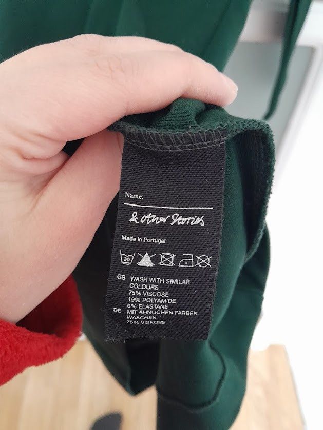 & Other Stories Middy Forrest Green Dress Size XS / US 0-2 / IT 36-38 - 3 Thumbnail