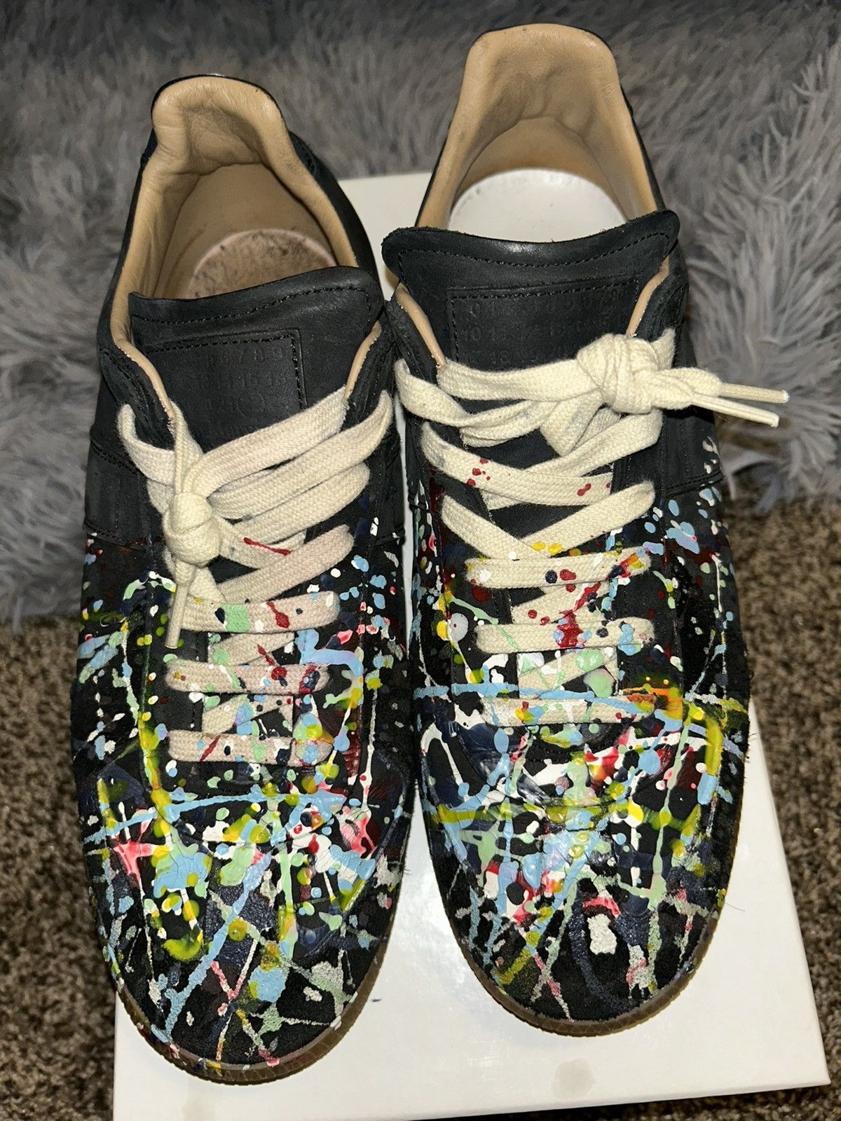 Men's Replica Paint-Splatter Low-Top Sneakers