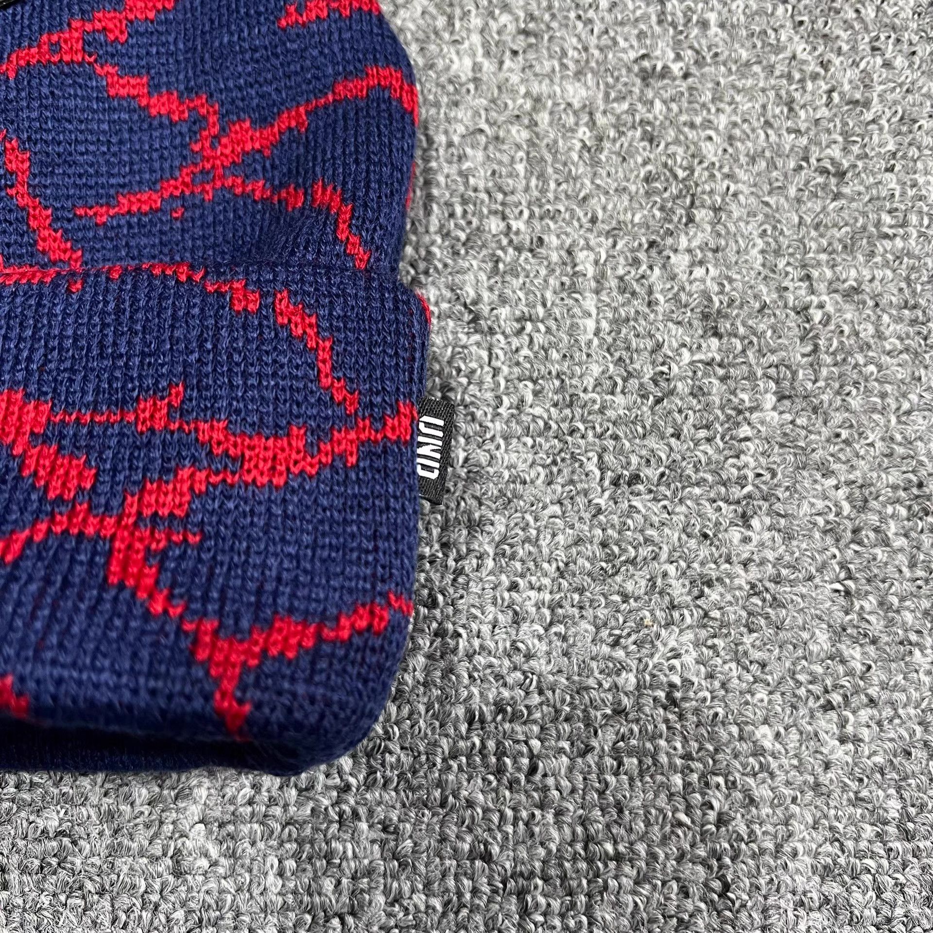 Undefeated Undefeated All-Over Art Print Knit Beanie Q7 Size ONE SIZE - 3 Thumbnail