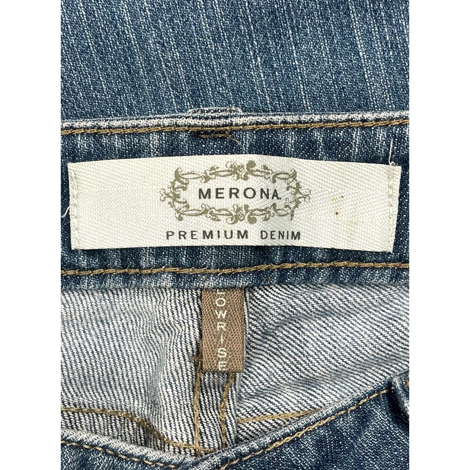 Merona Merona Jeans Womens Size 4 Blue Stretch Straight Leg Denim Size 27" / US 4 / IT 40 - 7 Thumbnail