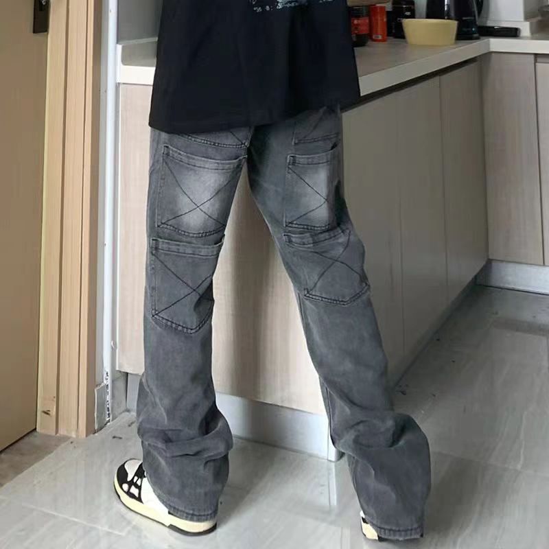 Japanese Brand × Jean High Street Multi Pocket Grey Vintage Jeans Size US 34 / EU 50 - 3 Thumbnail