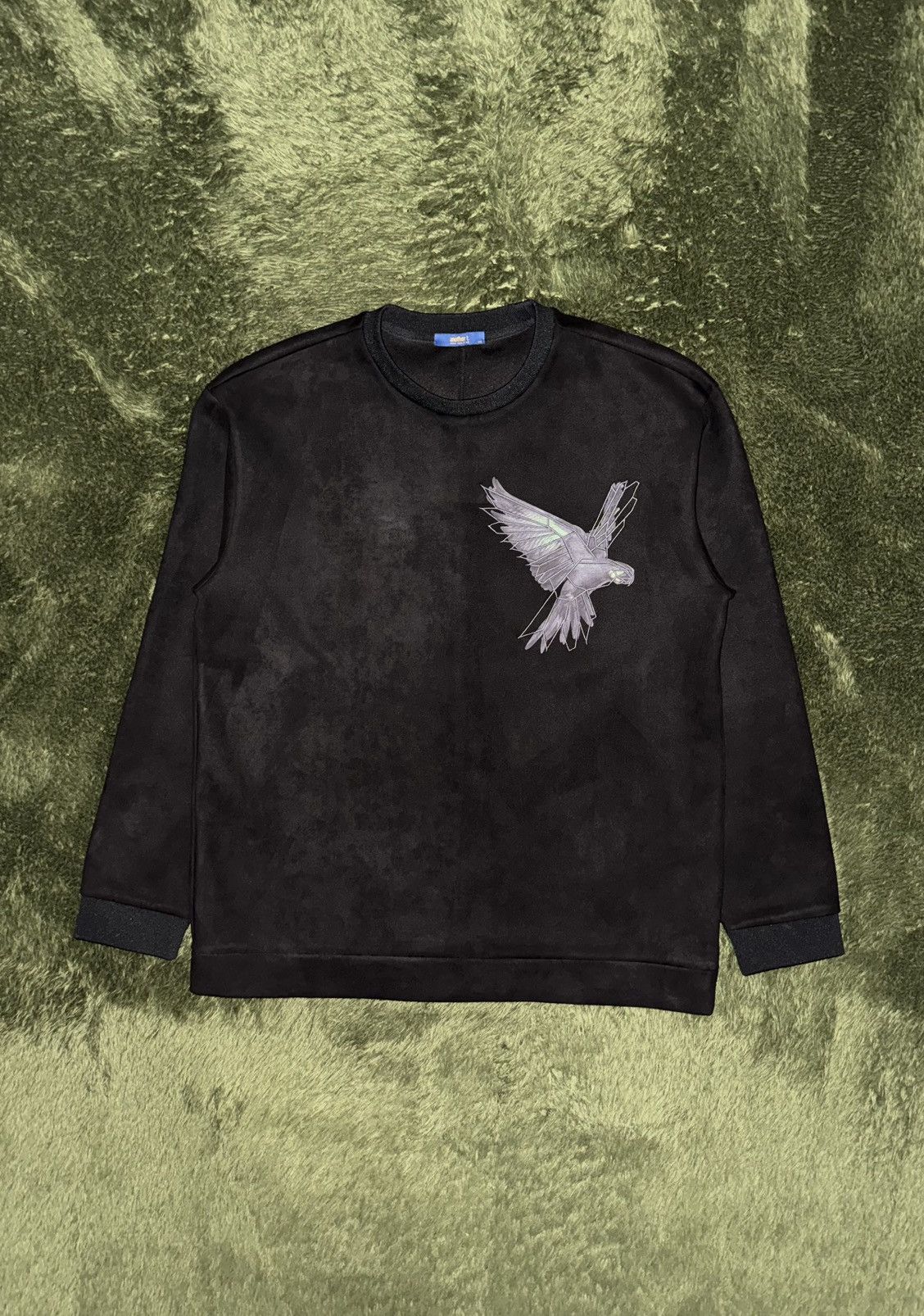 Japanese Brand [105] Another T TNGT Embroidered Suede-Texture Sweatshirt Size US L / EU 52-54 / 3 - 1 Thumbnail
