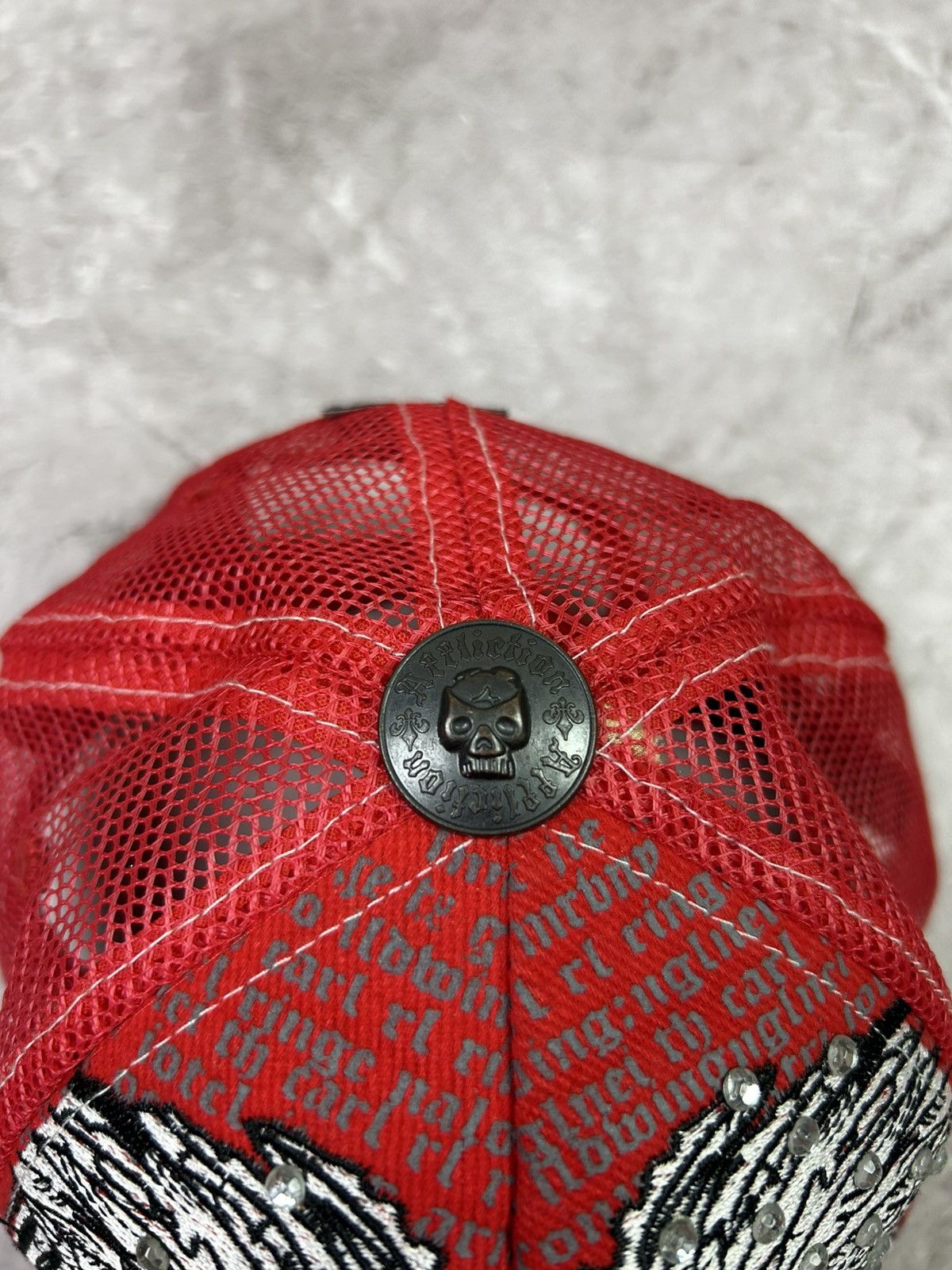 Affliction Affliction Skull Trucker Cap Y2K Avant-Garde Vintage Size ONE SIZE - 4 Thumbnail