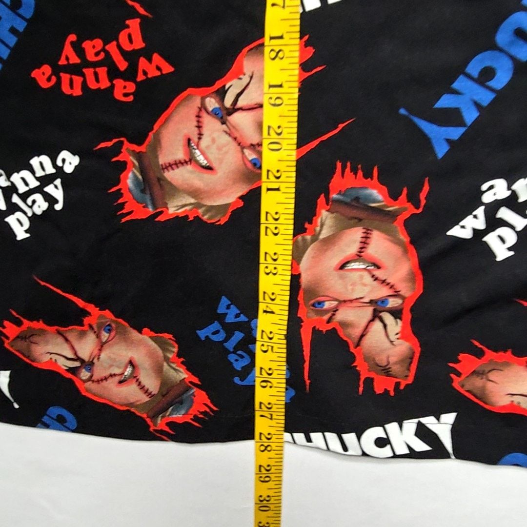 Other Chucky Horror Movie Shirt Wanna Play AOP Medium Button Up Size US M / EU 48-50 / 2 - 10 Thumbnail