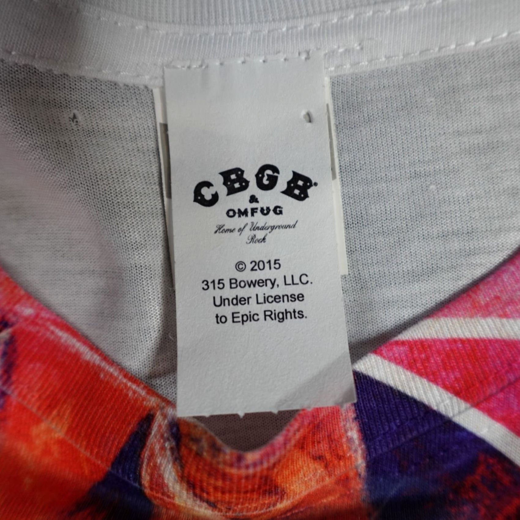 Vintage CBGB Shirt White Medium Womens Crew Neck Short Sleeve Skull 2015 NEW Regular Cotton Blend Size M / US 6-8 / IT 42-44 - 3 Thumbnail