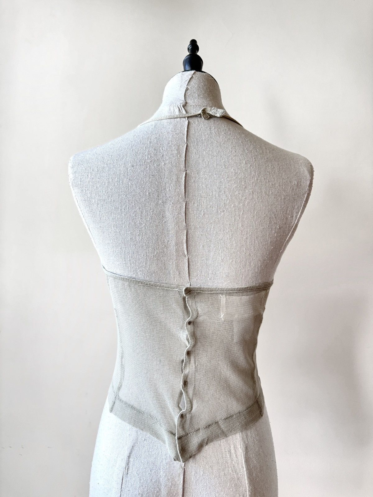 Maison Margiela Maison Martin Margiela 1990's Exposed Seams Halter Mesh Top Size M / US 6-8 / IT 42-44 - 4 Thumbnail