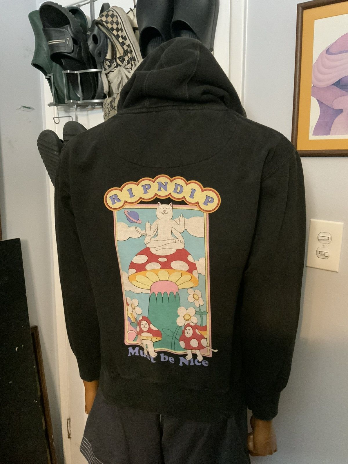 RIPNDIP RipNDip Lord Nermal Cat Mushrooms Flower Must Be Nice Hoodie Size US M / EU 48-50 / 2 - 9 Thumbnail
