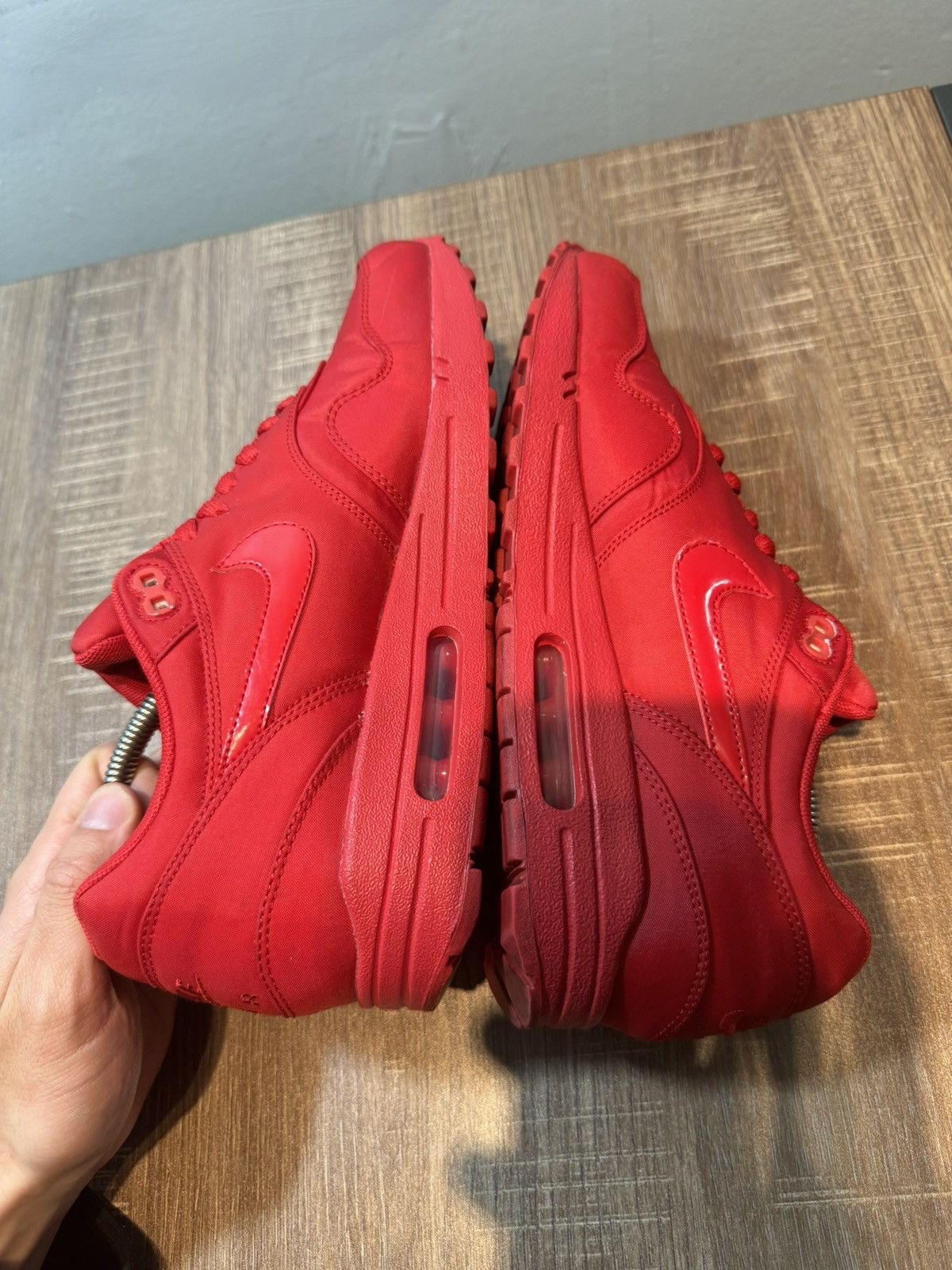 Nike Nike Air Max 1 Sz 8.5 Attack Pack Red Shoes Sneakers Size US 8.5 / EU 41-42 - 5 Thumbnail