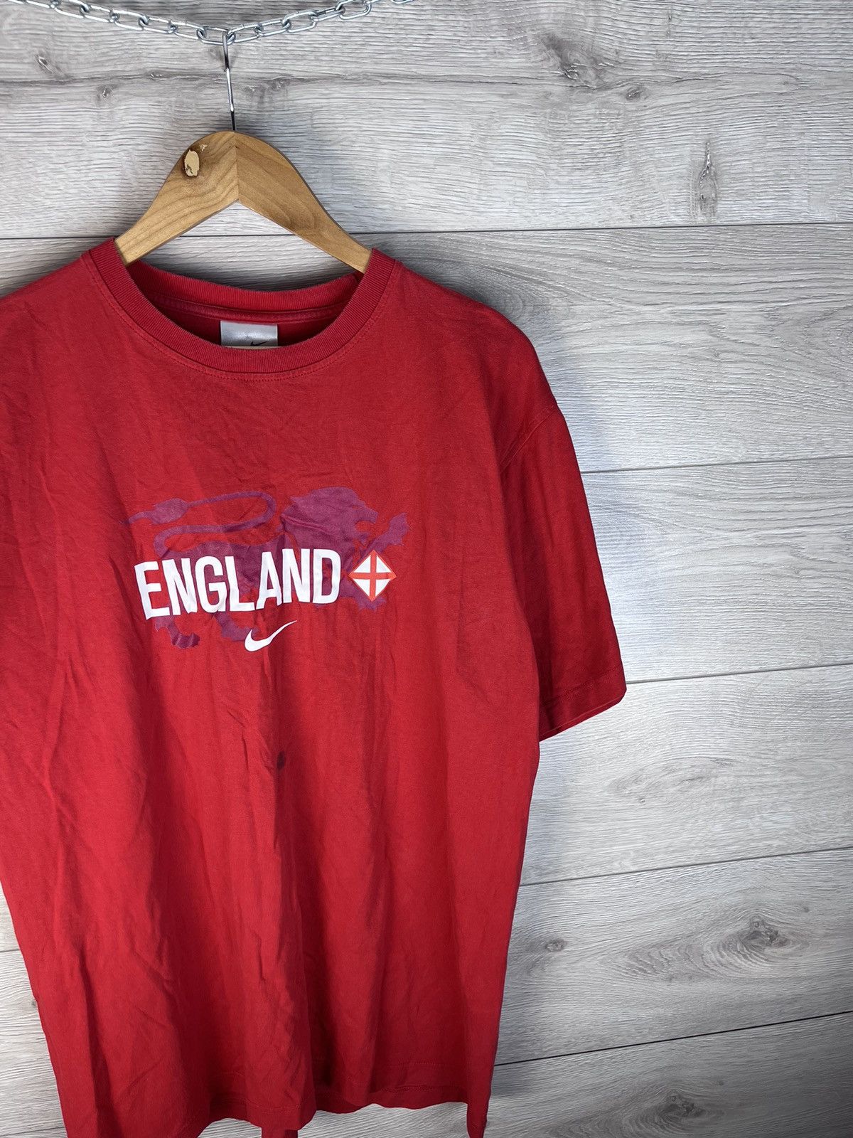 Vintage Vintage t-shirt Nike England #9 Rooney drill size L Size US L / EU 52-54 / 3 - 4 Thumbnail