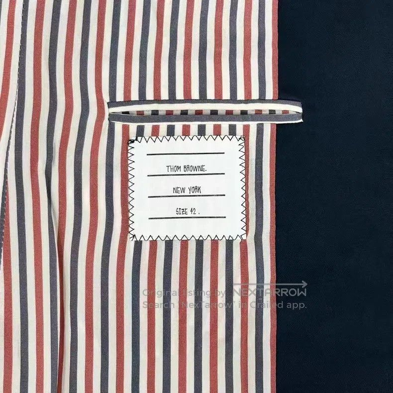 Thom Browne Thom Browne Navy Blue Suit Style Trench Coat Jacket Size M / US 6-8 / IT 42-44 - 6 Thumbnail