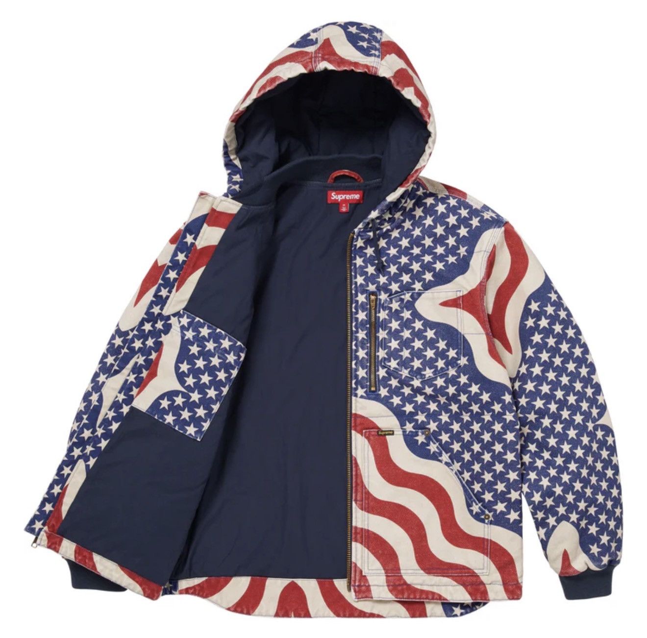 Supreme ss26 supreme quilted flag jacket Size US S / EU 44-46 / 1 - 3 Thumbnail