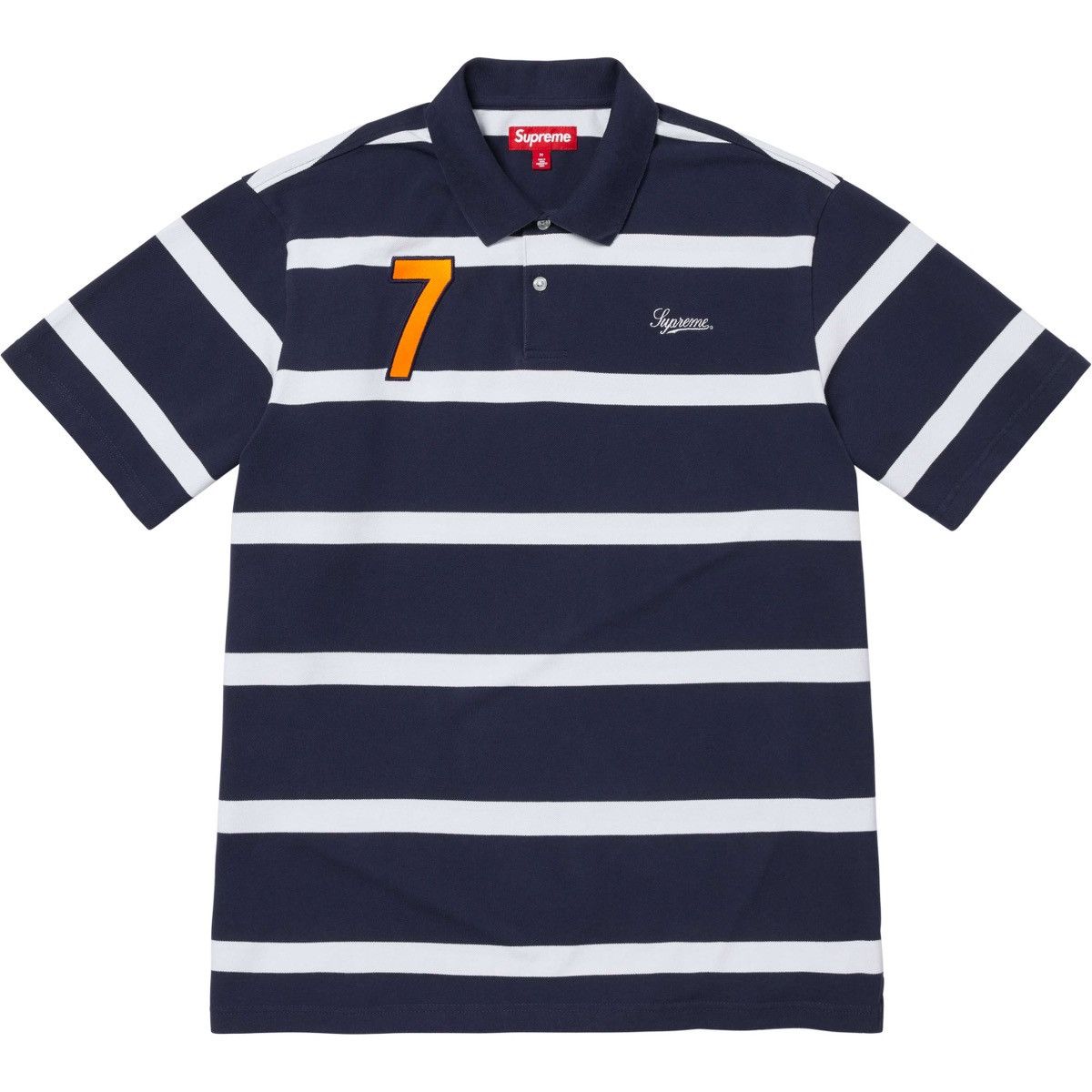 【完売品】supreme STRIPED COLLAR TERRY POLO Supreme Stripe Terry S S Polo (SS24) - $110