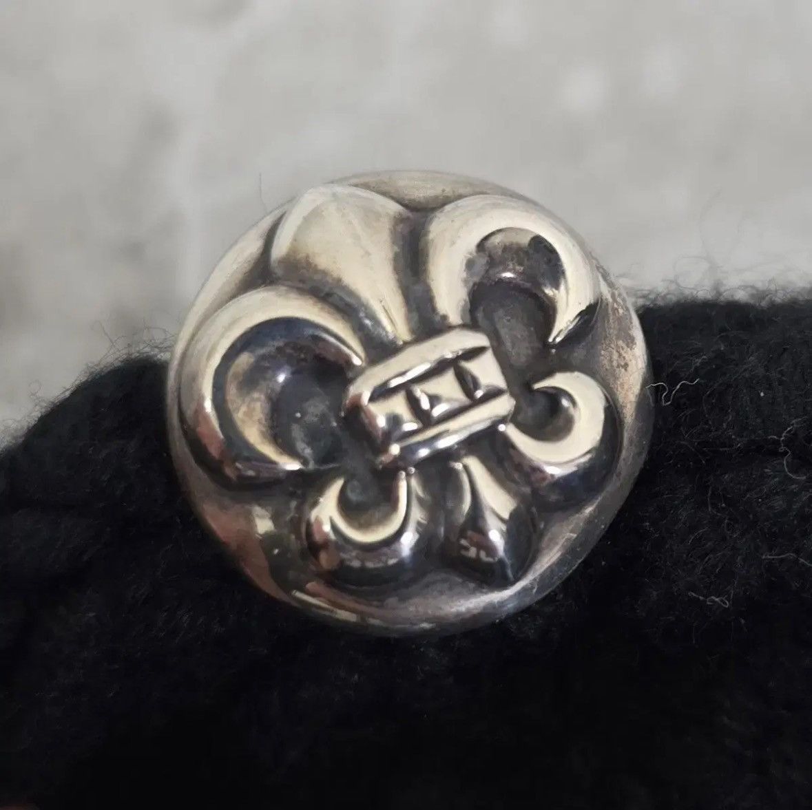 Chrome Hearts Fleur Leather Patch Cashmere Beanie Size ONE SIZE - 4 Thumbnail