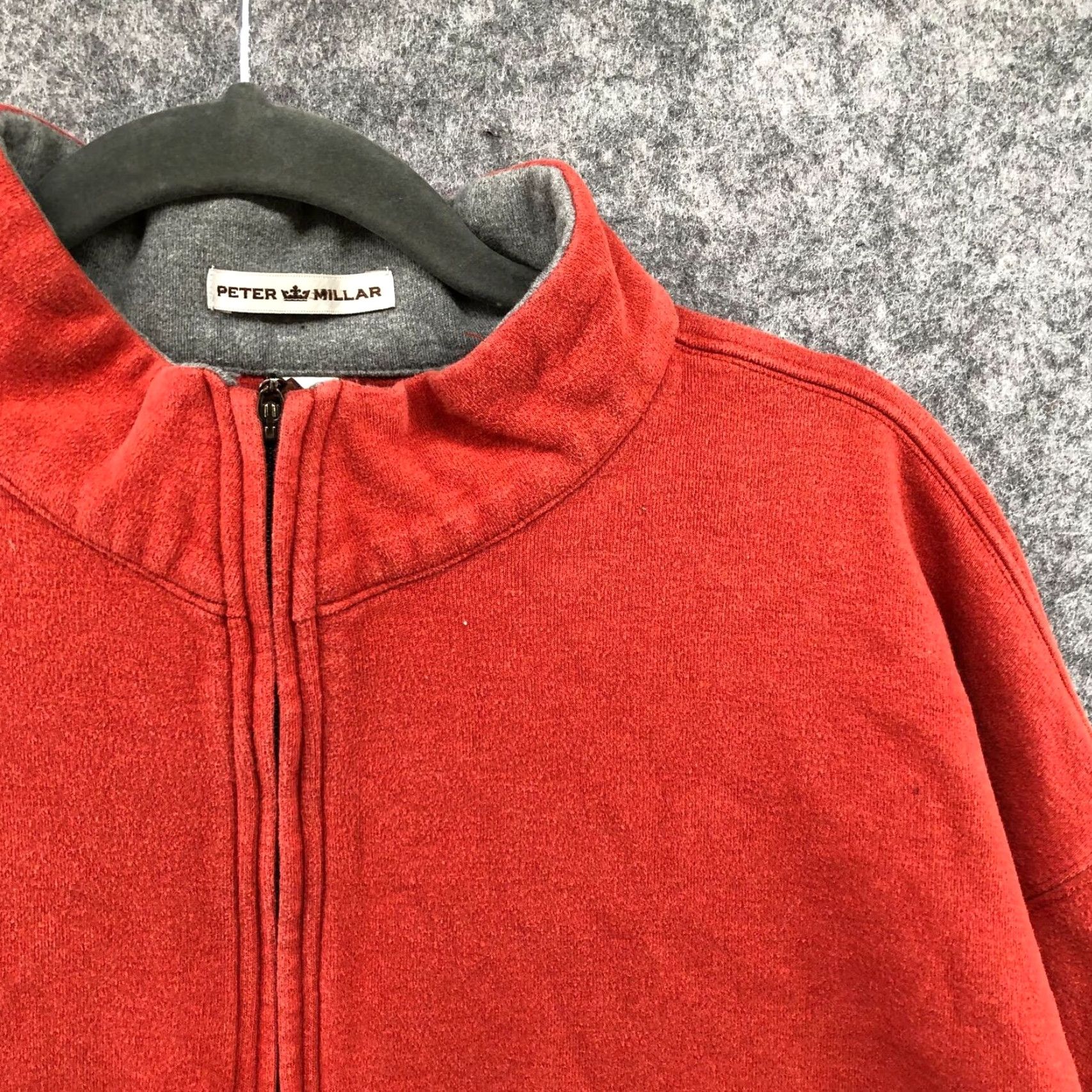 Peter Millar Peter Millar Golf Mens XL Sweatshirt 1/4 Zip Pullover Fleece Orange Casual Fall Winter Size US XL / EU 56 / 4 - 7 Thumbnail