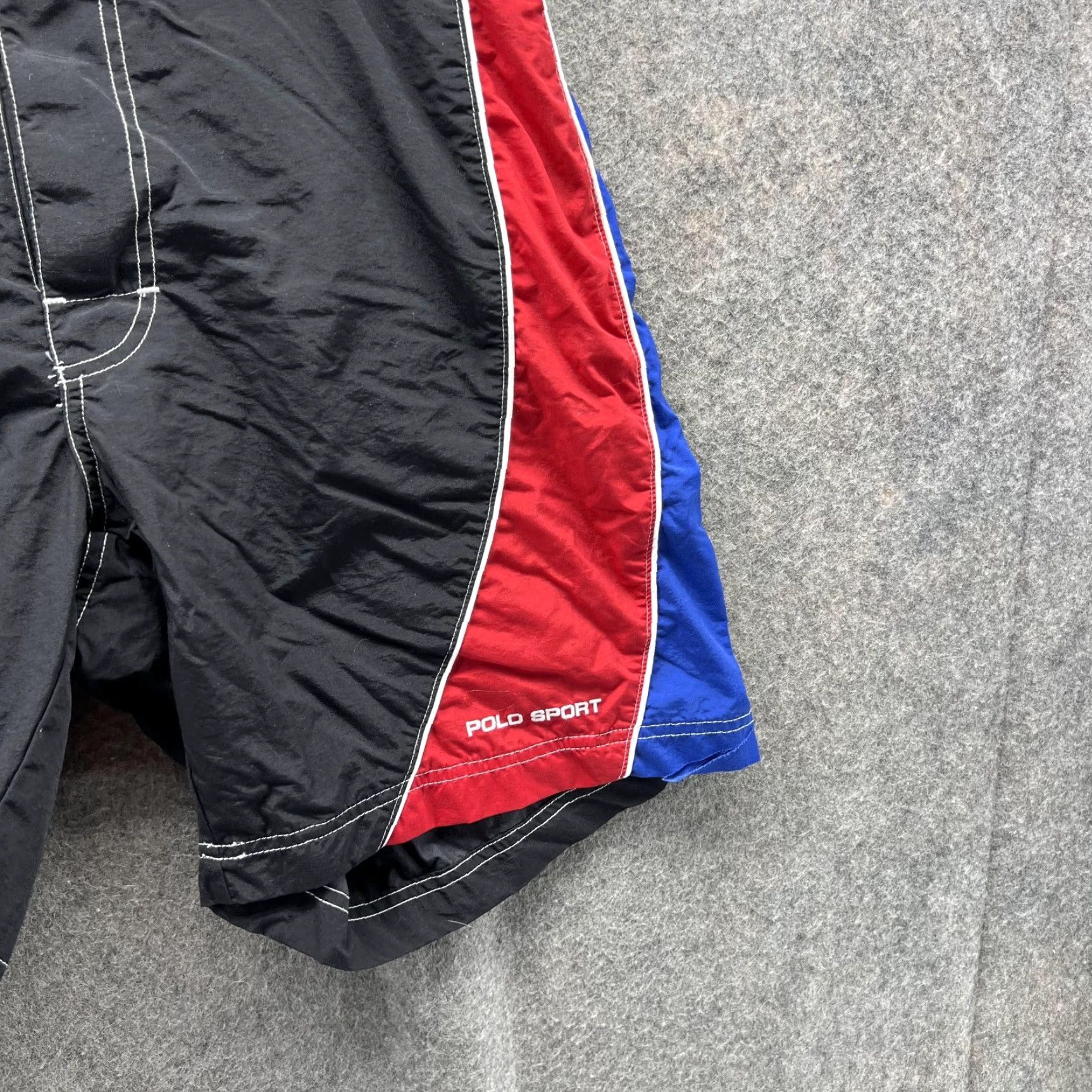 Polo Ralph Lauren VINTAGE Ralph Lauren Sport Shorts Men 32 Black Swim Bottom Lined Trunks Size US 32 / EU 48 - 3 Thumbnail