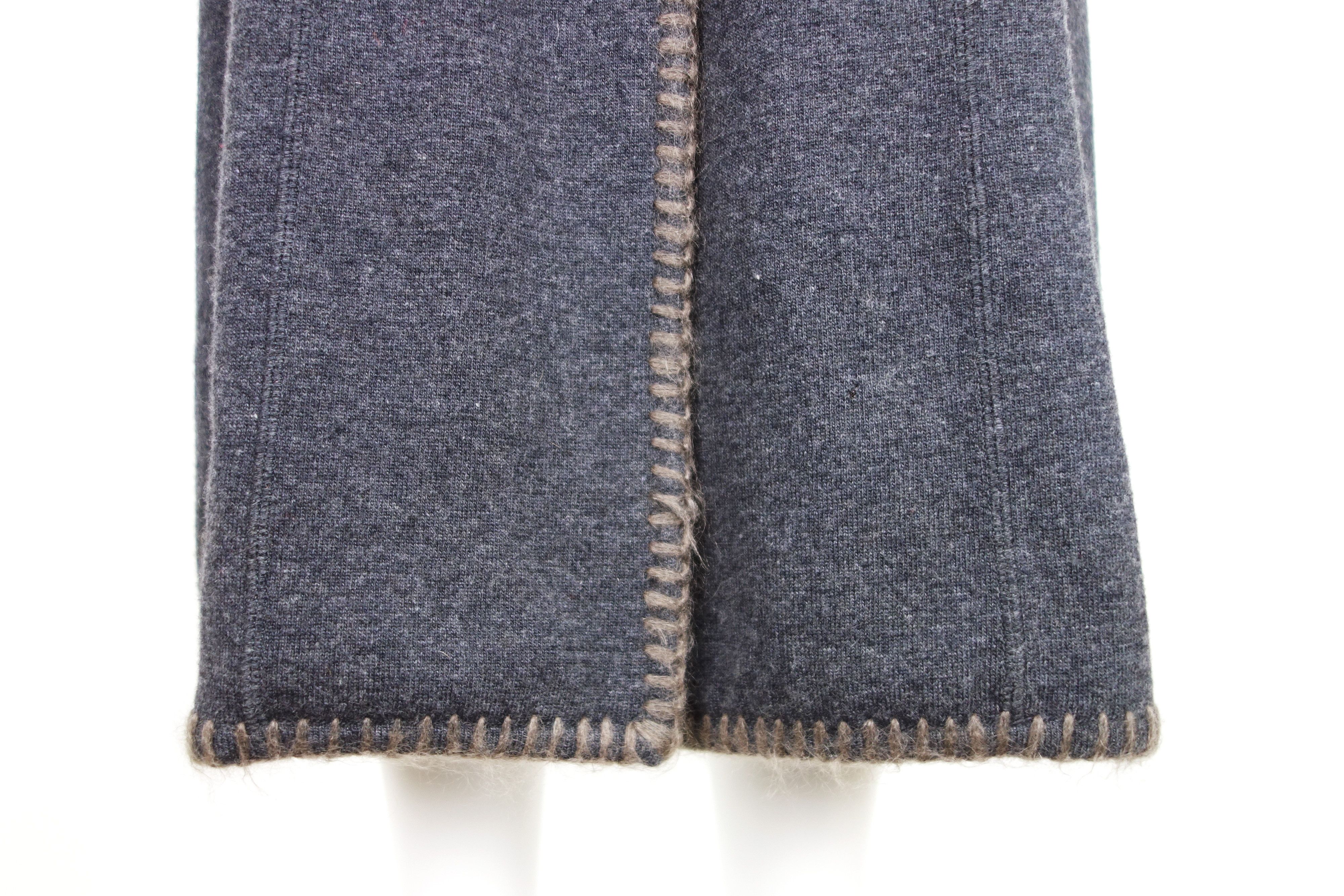 Dior Christian Dior F/W 2000 Grey Coat Knit John Galliano Size L / US 10 / IT 46 - 8 Thumbnail