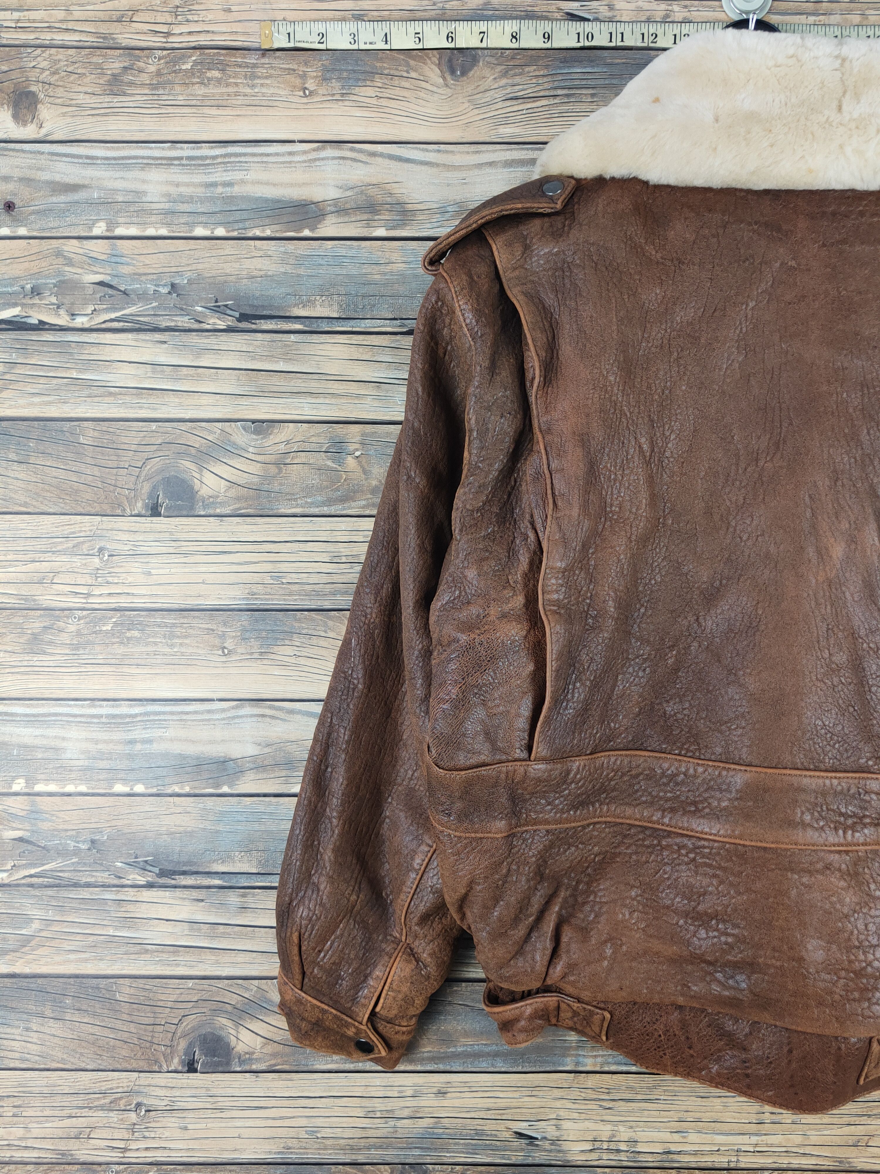 Vintage DL Bravery Chieftain Brown vintage Leather Jackets #W2260 Size US L / EU 52-54 / 3 - 9 Thumbnail