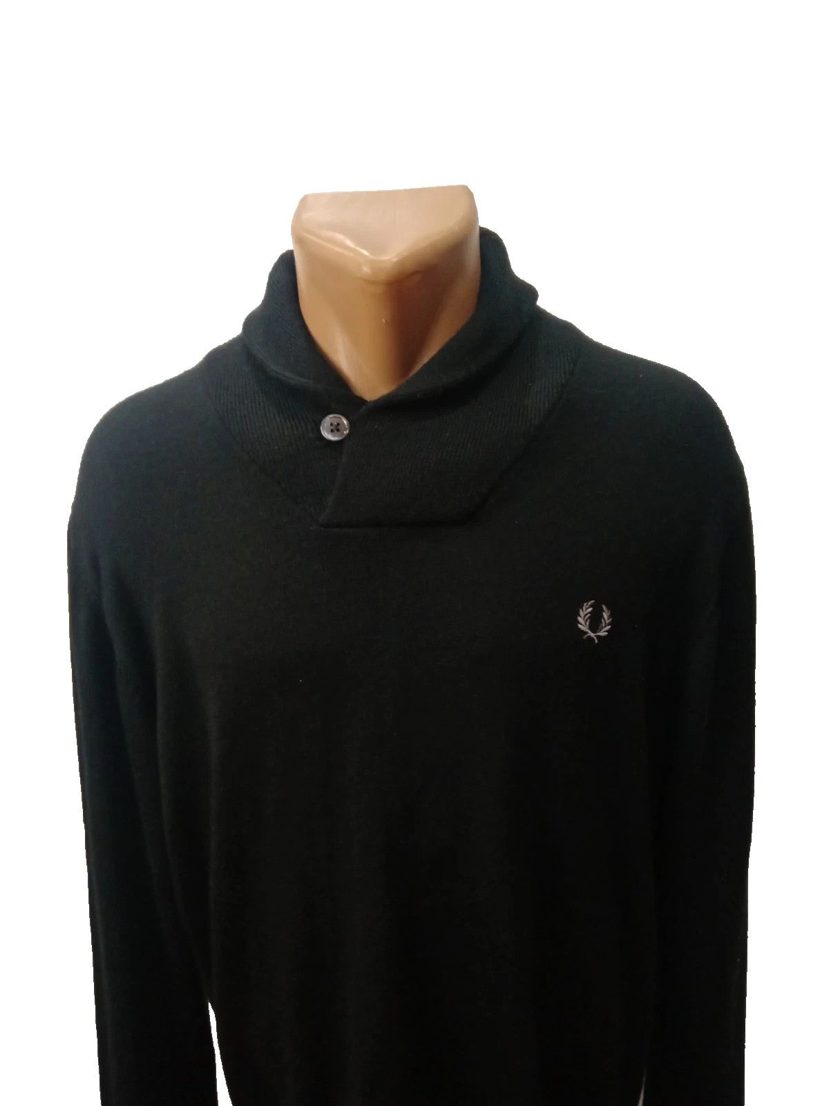 Fred Perry Fred Perry Shawl Neck Merino Wool Jumper XL Size US XL / EU 56 / 4 - 5 Thumbnail