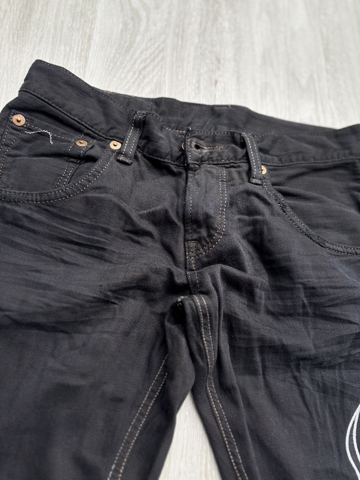 Japanese Brand Edwin lace up flare jeans Size US 30 / EU 46 - 3 Thumbnail