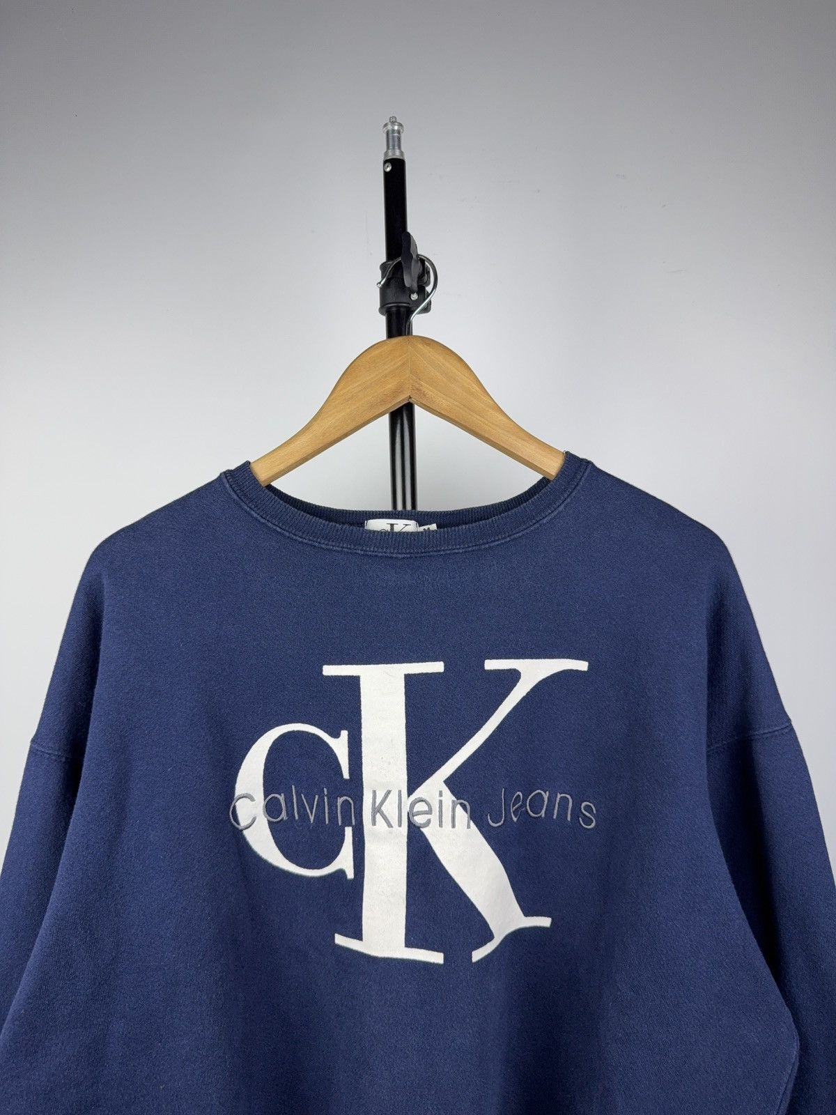 Calvin Klein Retro 90s Calvin Klein Jeans Logo Vintage USA Made Crewneck Size US M / EU 48-50 / 2 - 2 Thumbnail