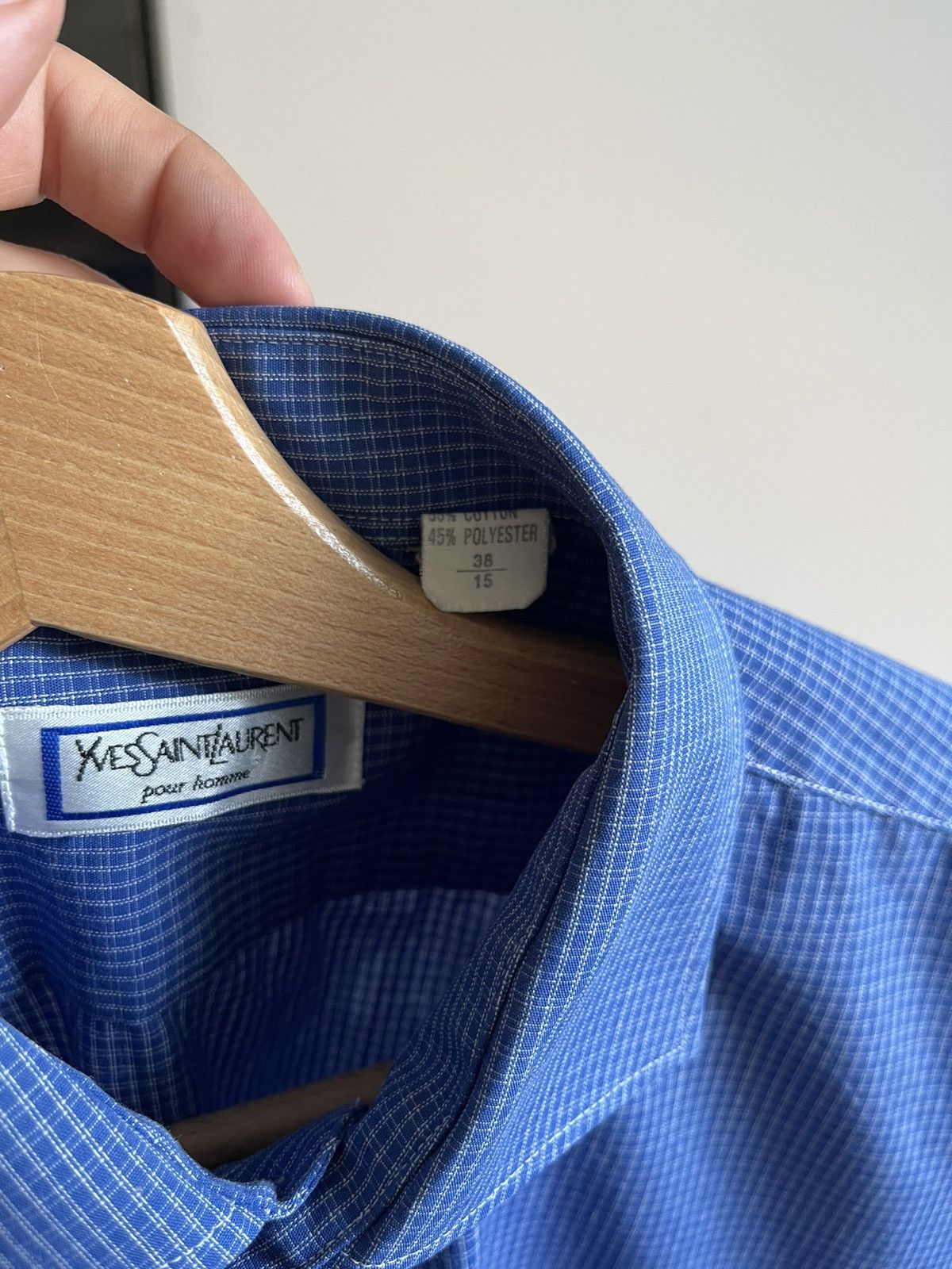 Vintage × Yves Saint Laurent Vintage YSL Yves Saint Laurent Button Up Long Sleeve Shirt Size US M / EU 48-50 / 2 - 5 Thumbnail