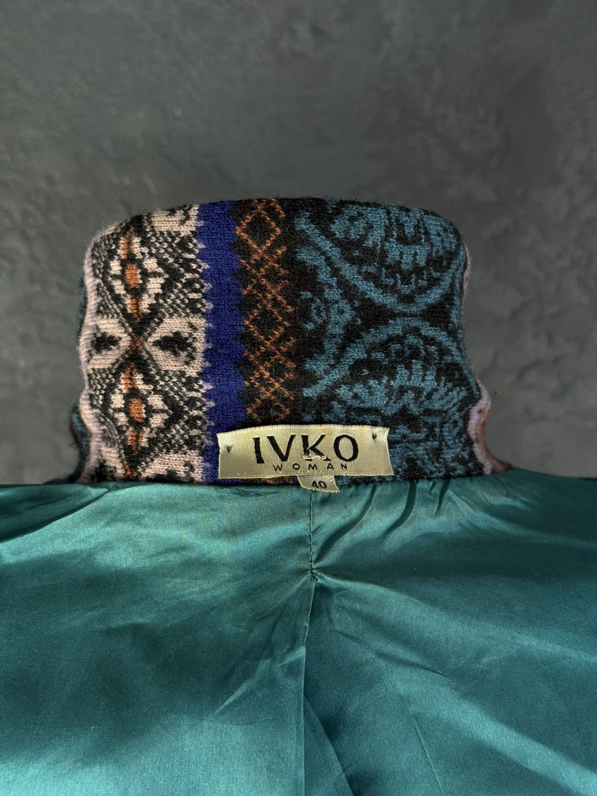 Other Vintage IVKO Woman Wool Ornaments Multicolour Blazer Jacket Size S / US 4 / IT 40 - 10 Thumbnail