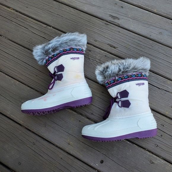 Vintage Vintage 90s y2k Weather Sport Faux Fur White Winter Boots Size US 8 / IT 38 - 5 Thumbnail