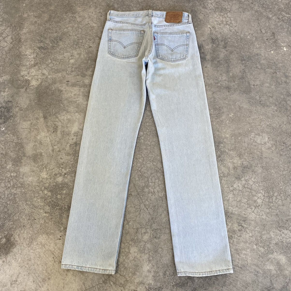 Levi's Vintage 90’s Levis 501 Light Blue Jeans Size US 31 - 15 Thumbnail