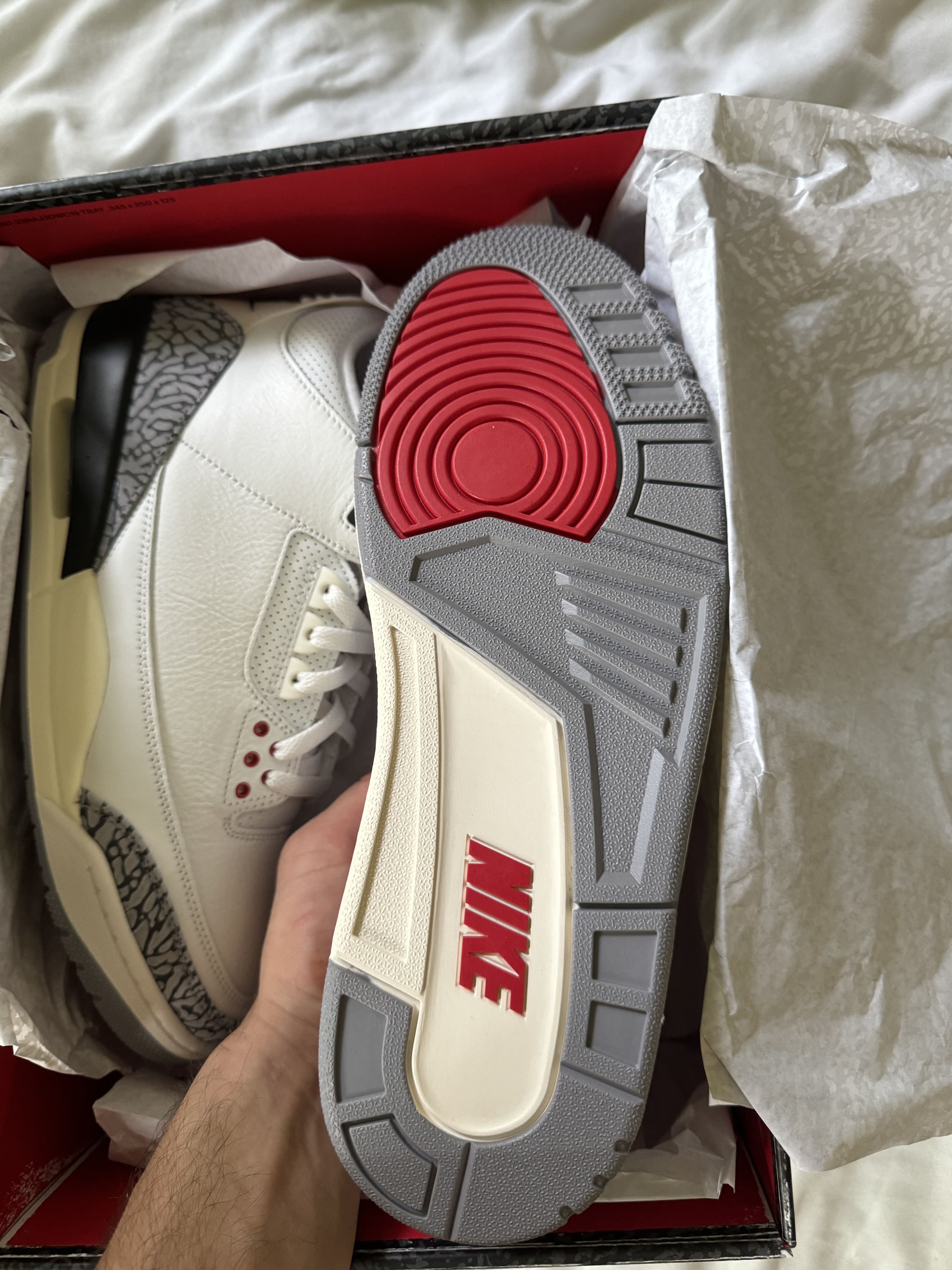 Jordan Brand Air Jordan 3 Retro Men's Shoes Size US 10.5 / EU 43-44 - 3 Thumbnail