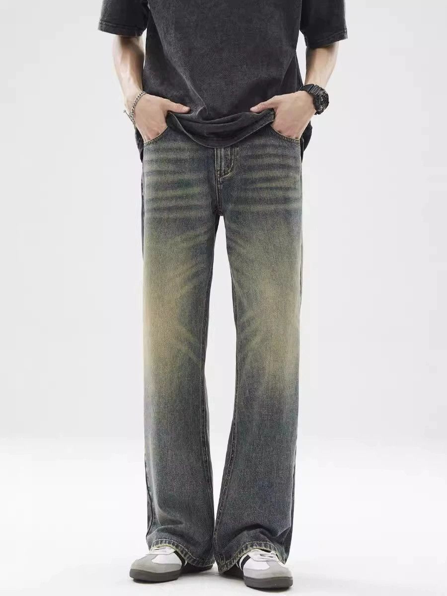 Japanese Brand × Vintage American retro loose oversize washed distressed jeans Size US 32 / EU 48 - 1 Thumbnail