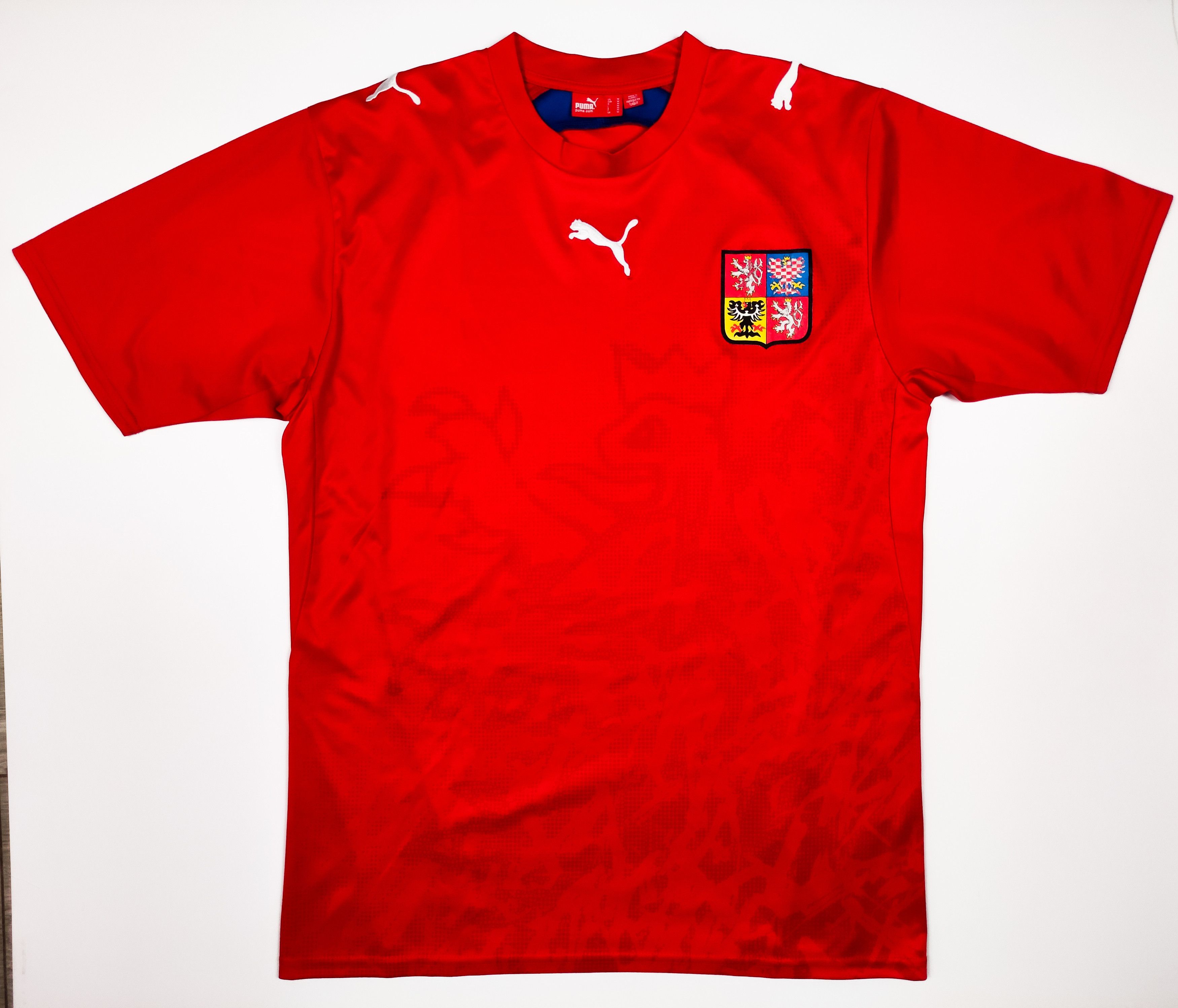 Puma Czech Republic World Cup 2006 2007 Puma Home Shirt Size US M / EU 48-50 / 2 - 1 Thumbnail