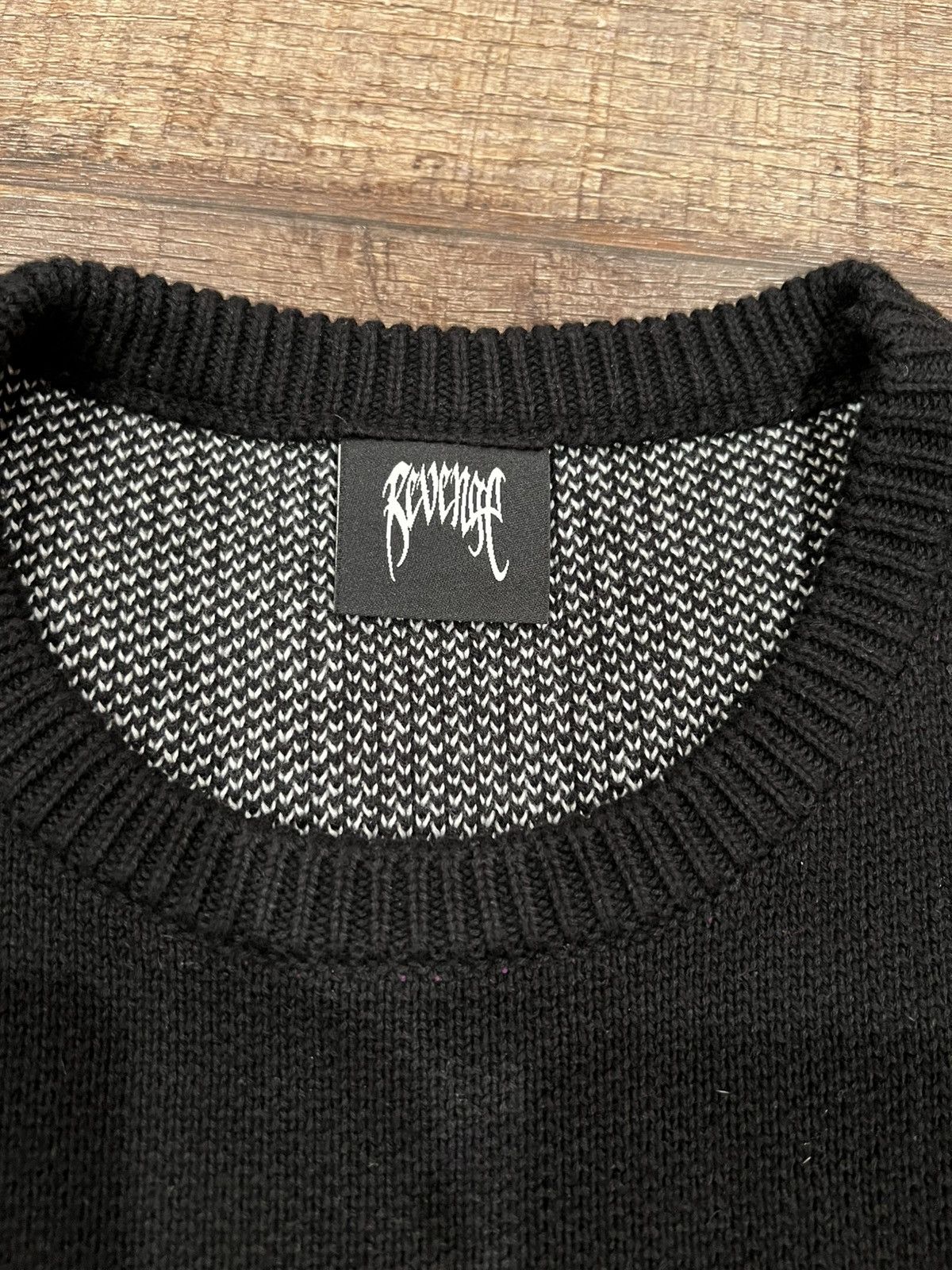 Revenge David & Goliath knit sweater Size US L / EU 52-54 / 3 - 2 Thumbnail