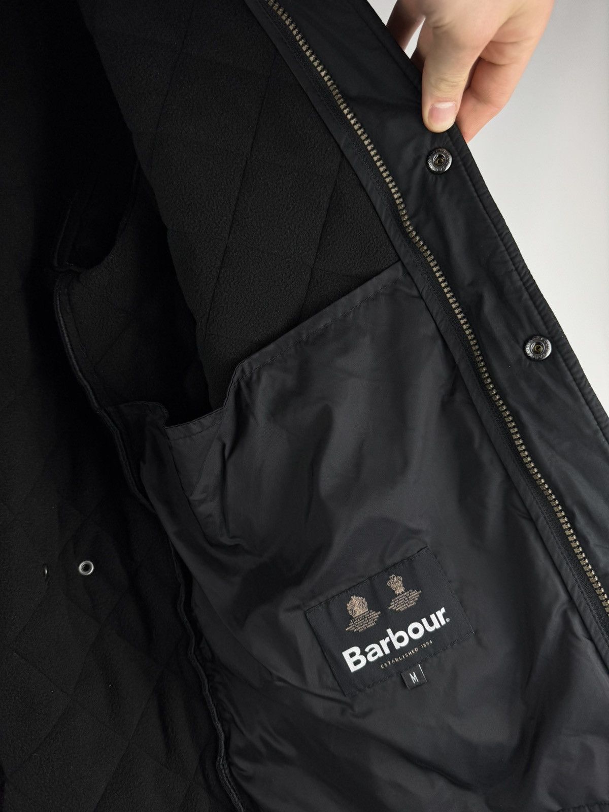 Barbour Barbour Powell Quilt Jacket Black Diamond Quilted Jacket Size US M / EU 48-50 / 2 - 12 Thumbnail