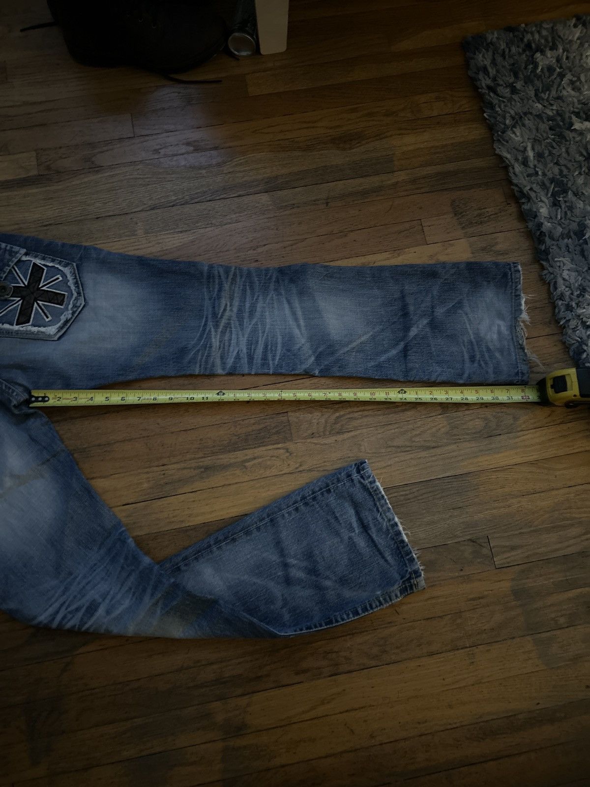Other Vintage slim/bootcut blue jeans Size US 31 - 6 Thumbnail