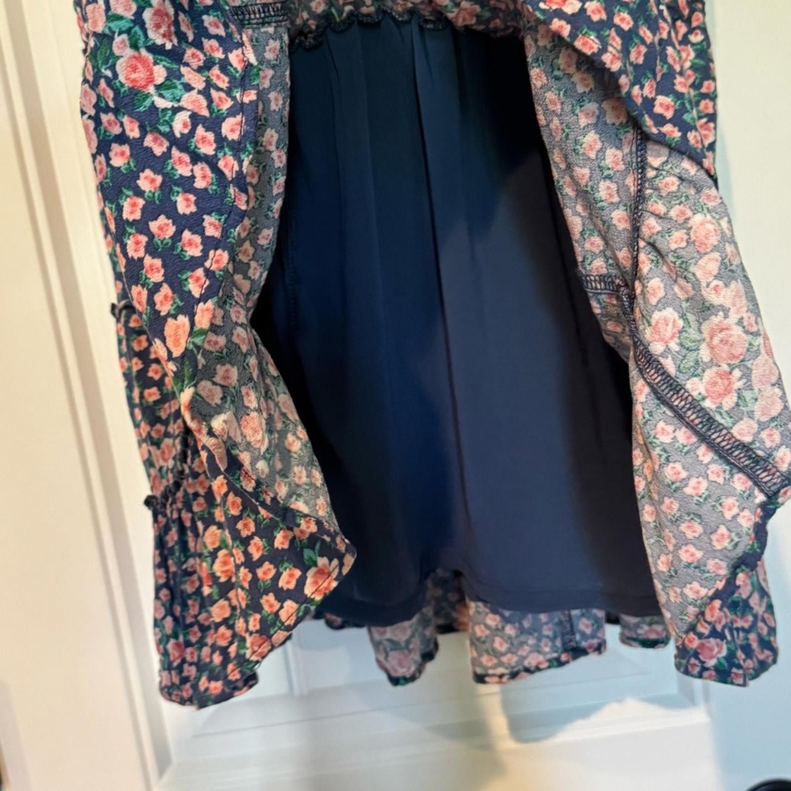 American Eagle Outfitters American Eagle Outfitters Blue Floral Skater Skirt- Large Size 36" / US 14 / IT 50 - 3 Thumbnail