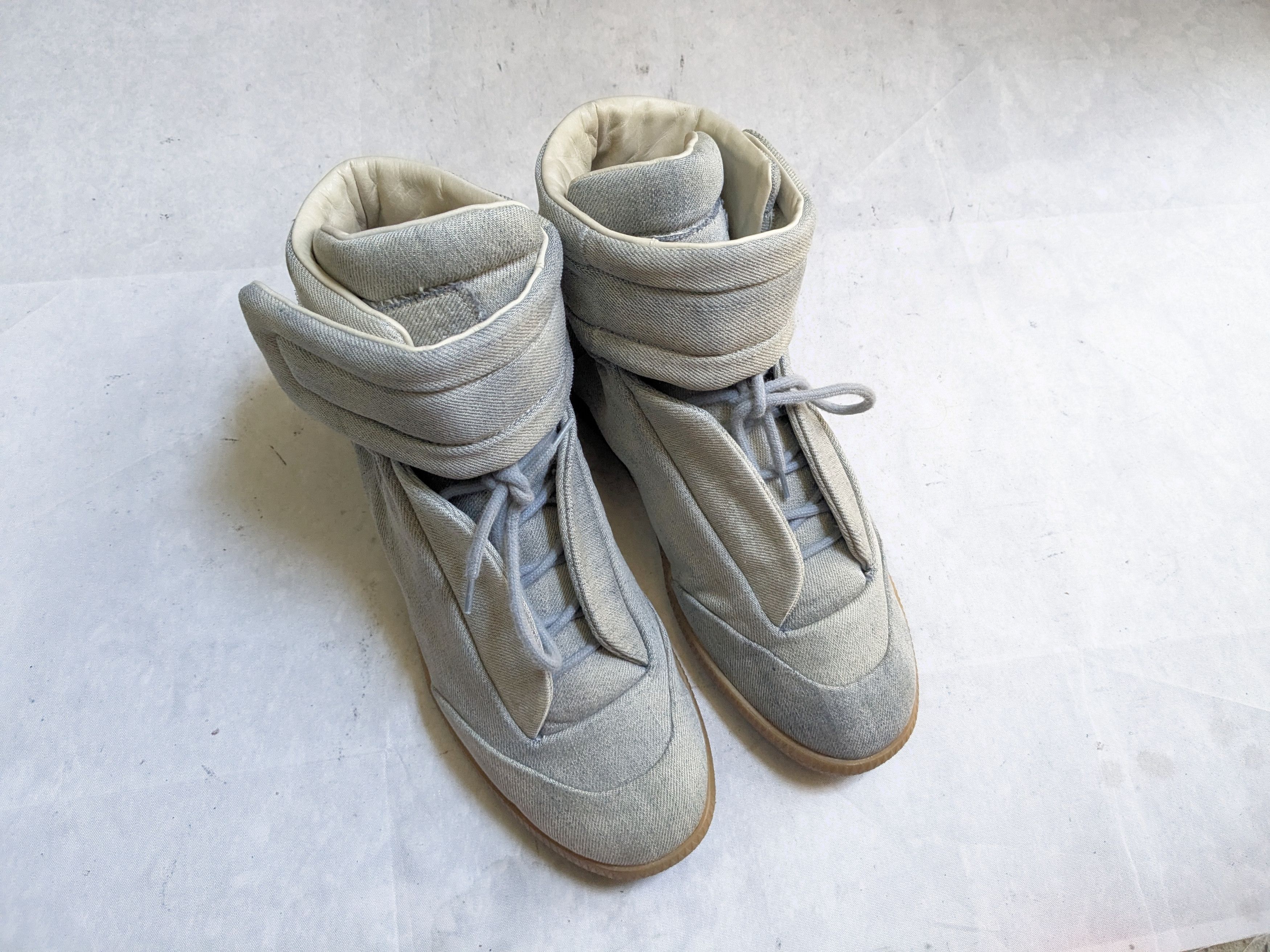 Maison Margiela Maison Margiela Future Sneakers Blue Denim 8 41 High Tops Size US 8 / EU 41 - 5 Thumbnail