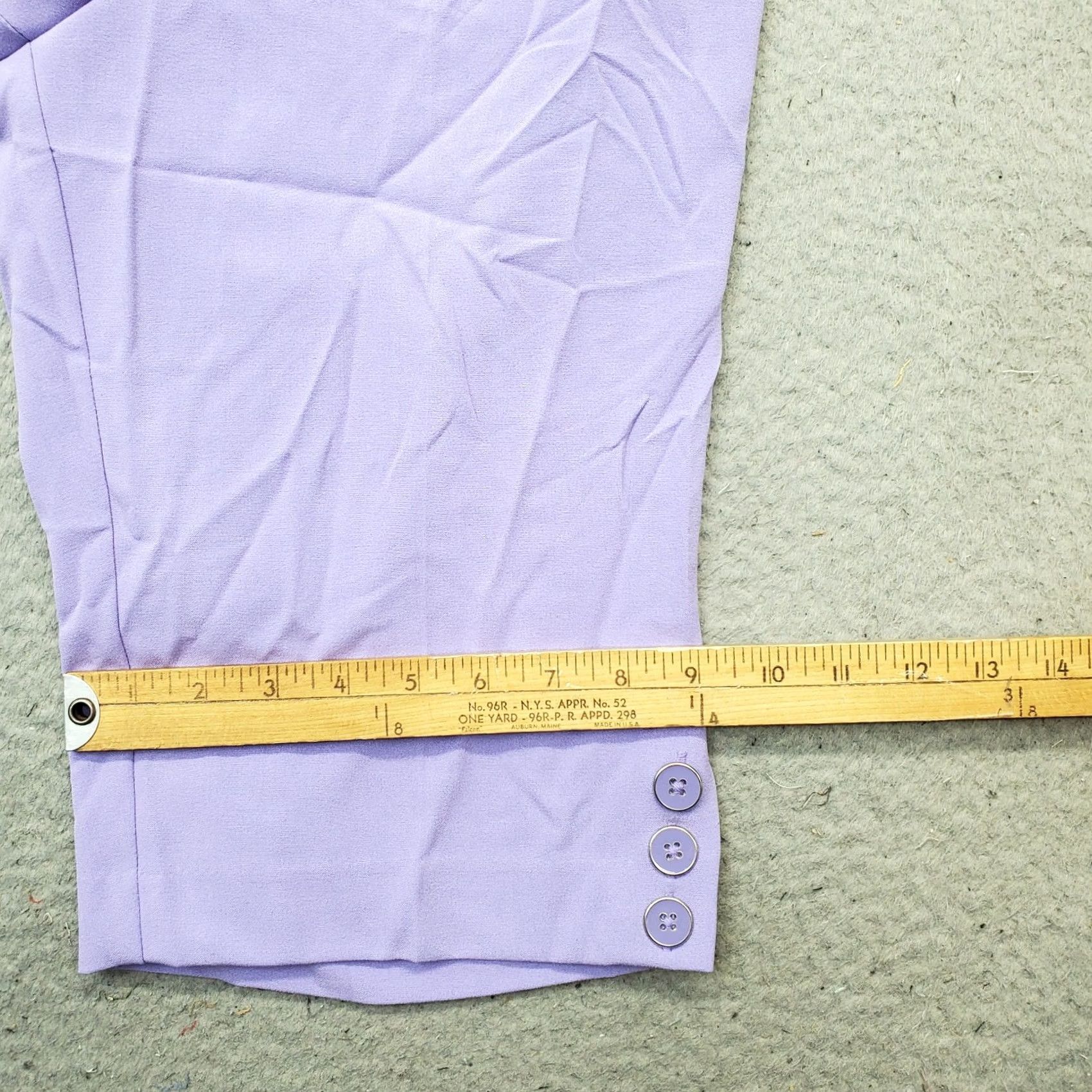 Vintage 7th Avenue Design Studio Bermuda Shorts Womens 8 Purple Ankle Button Size 30" / US 8 / IT 44 - 5 Thumbnail