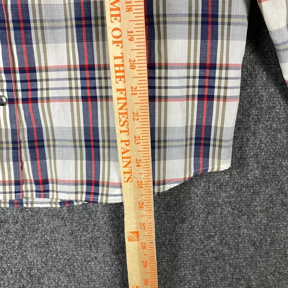 Other TJW By Mervyn's Button Up Shirt Women's Size 10 Cotton Plaid Size L / US 10 / IT 46 - 6 Thumbnail