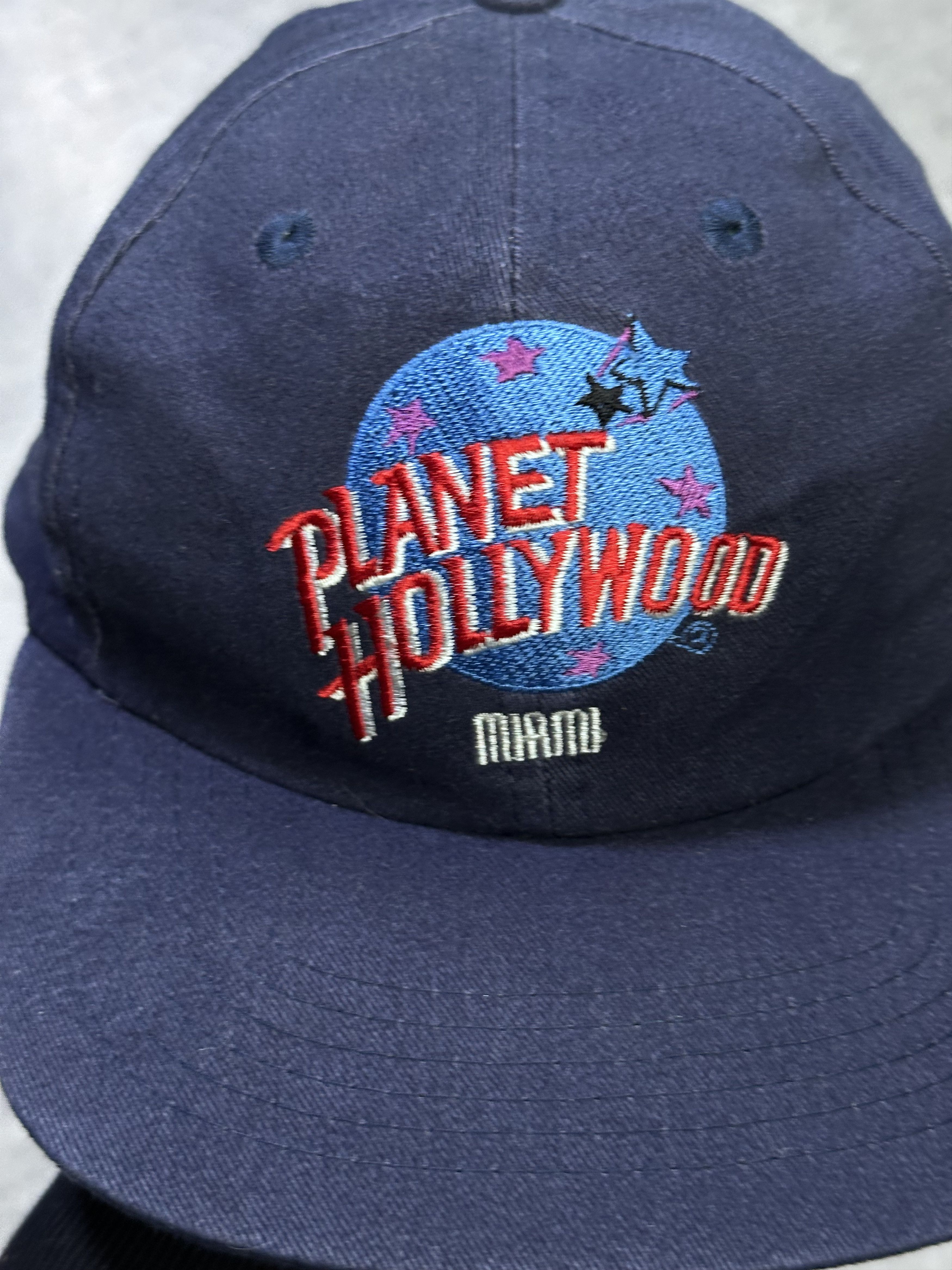 Planet Hollywood Planet Hollywood miami navy blue hat vintage cap Size ONE SIZE - 2 Thumbnail