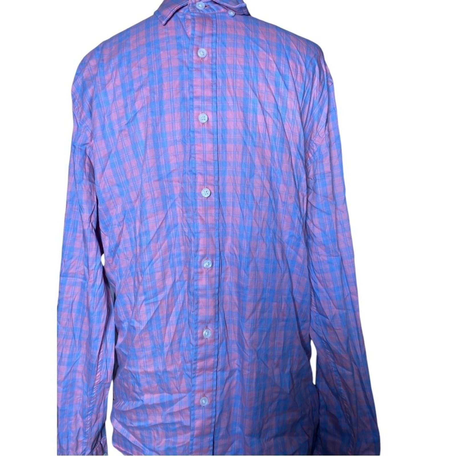 Faherty FAHERTY Movement Summer Rose Plaid medium men button down Size US M / EU 48-50 / 2 - 5 Thumbnail