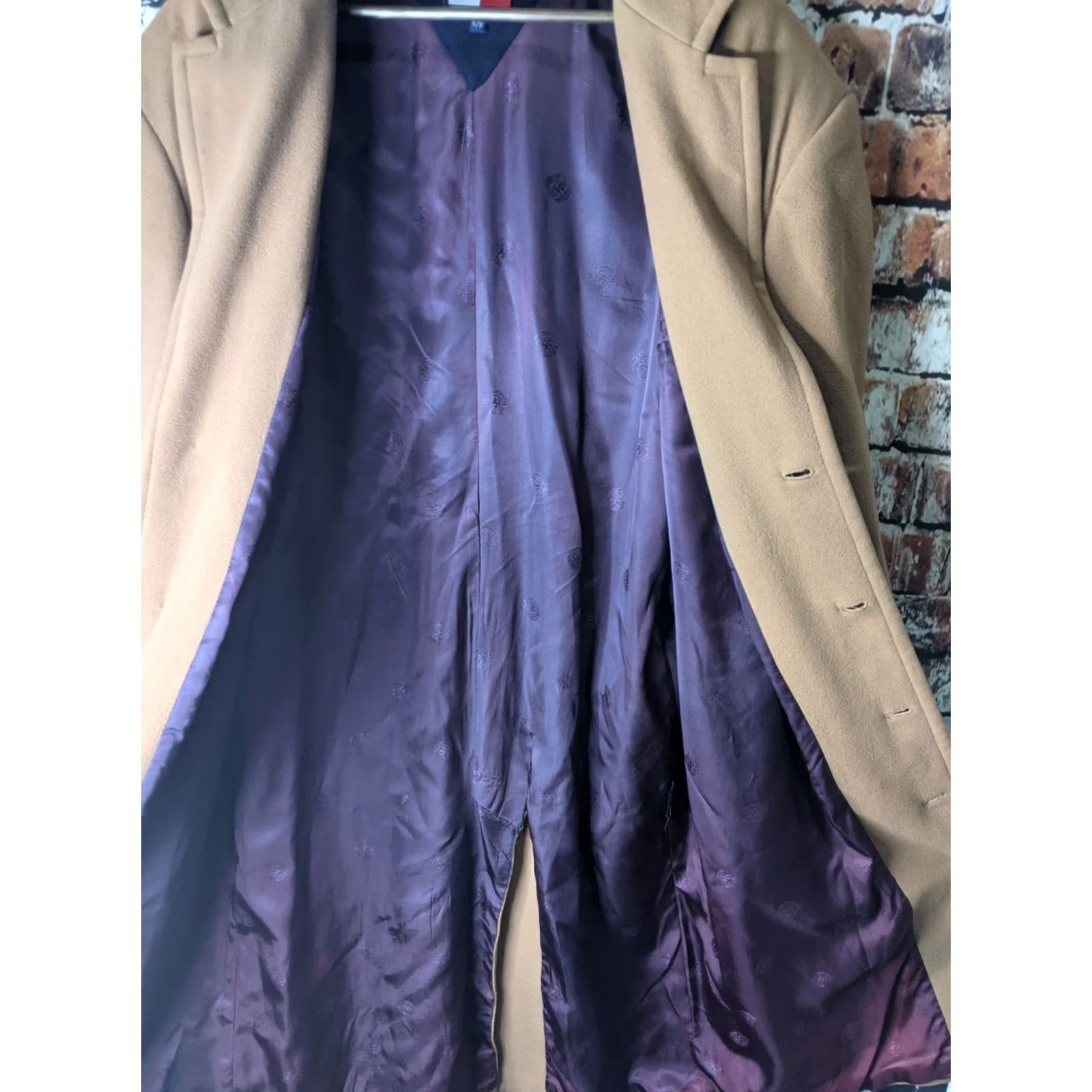 Tommy Hilfiger Tommy Hilfiger Beige Wool Long Overcoat Coat Jacket Mens Large Khaki Camel Size US L / EU 52-54 / 3 - 6 Thumbnail