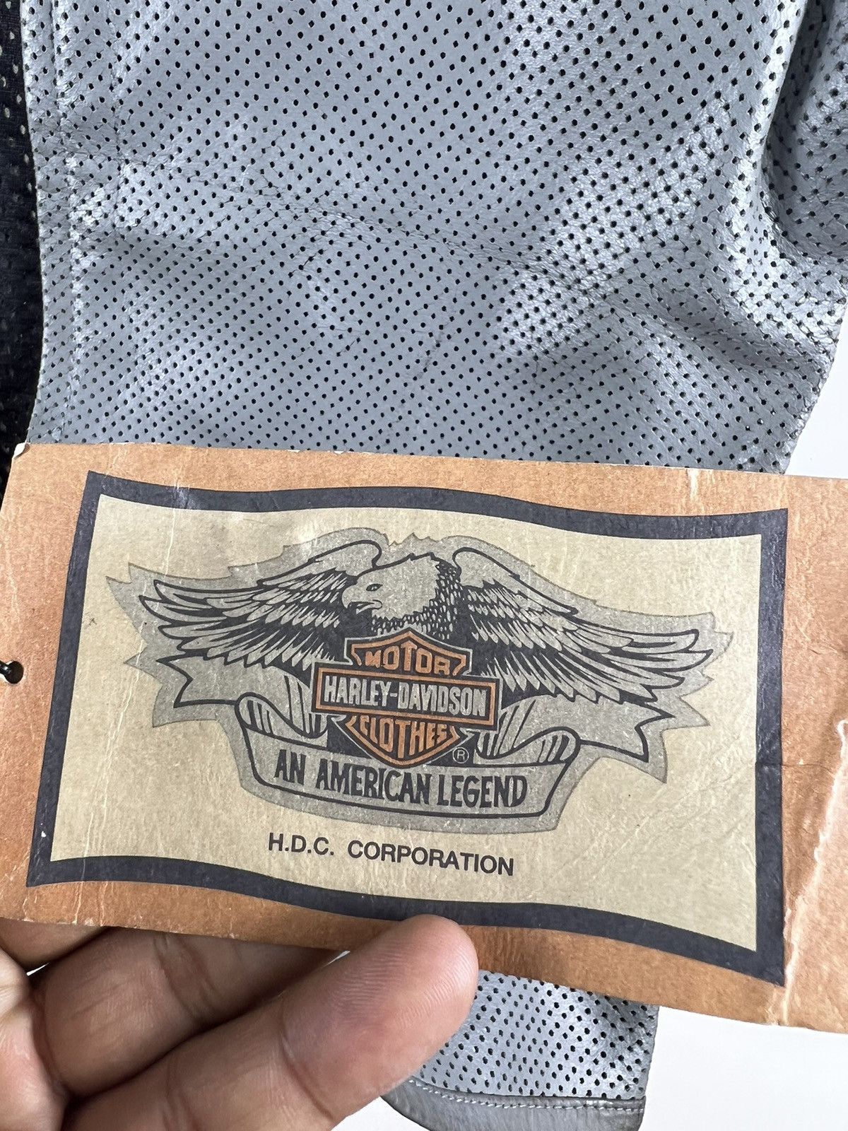 Harley Davidson 🔥 MESH HARLEY-DAVIDSON CROP LADIES MOTOR JACKET LEATHER - L Size M / US 6-8 / IT 42-44 - 16 Thumbnail