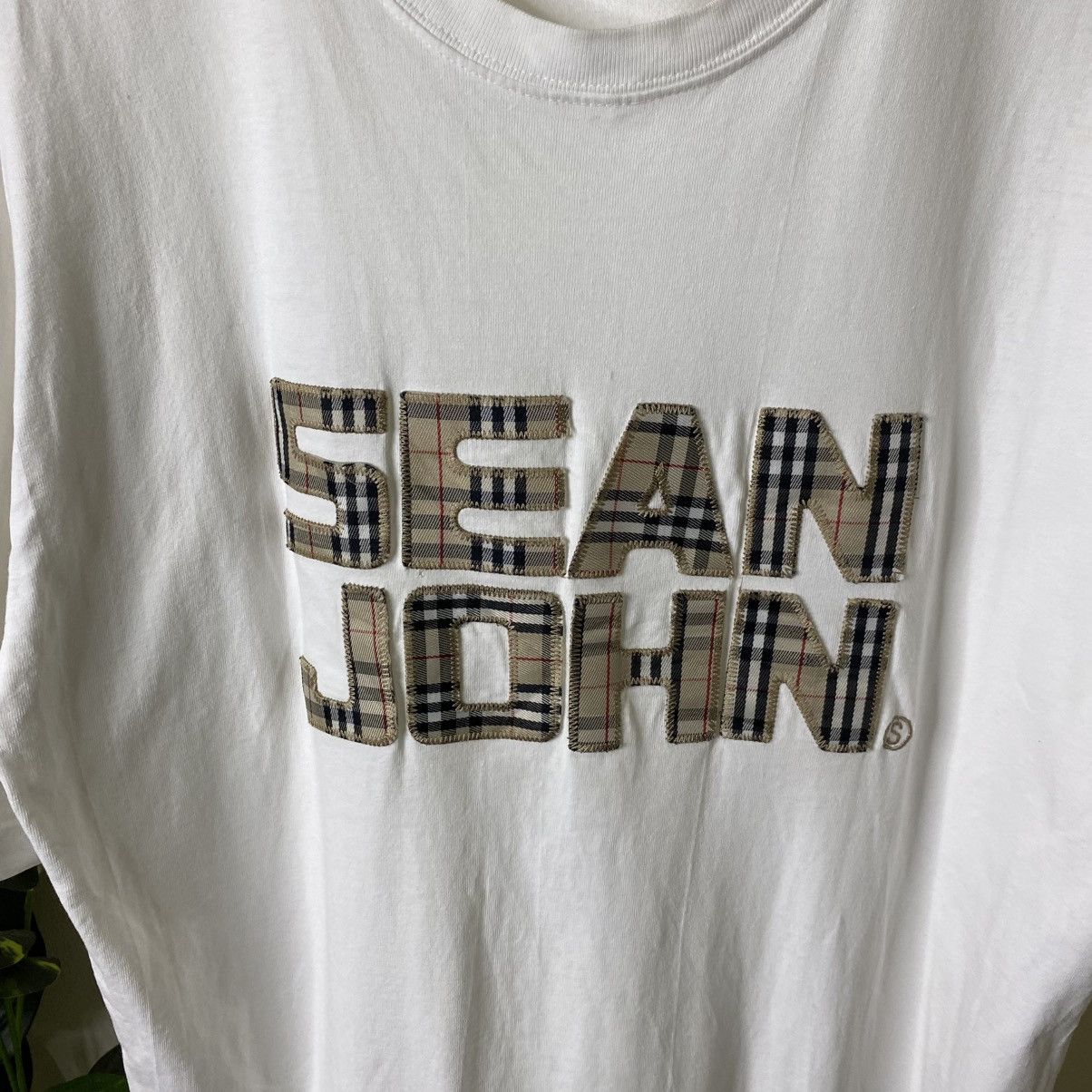 Sean John Vintage Y2K Sean John Burberry Nova Check Style Spell Out T Size US XL / EU 56 / 4 - 2 Thumbnail