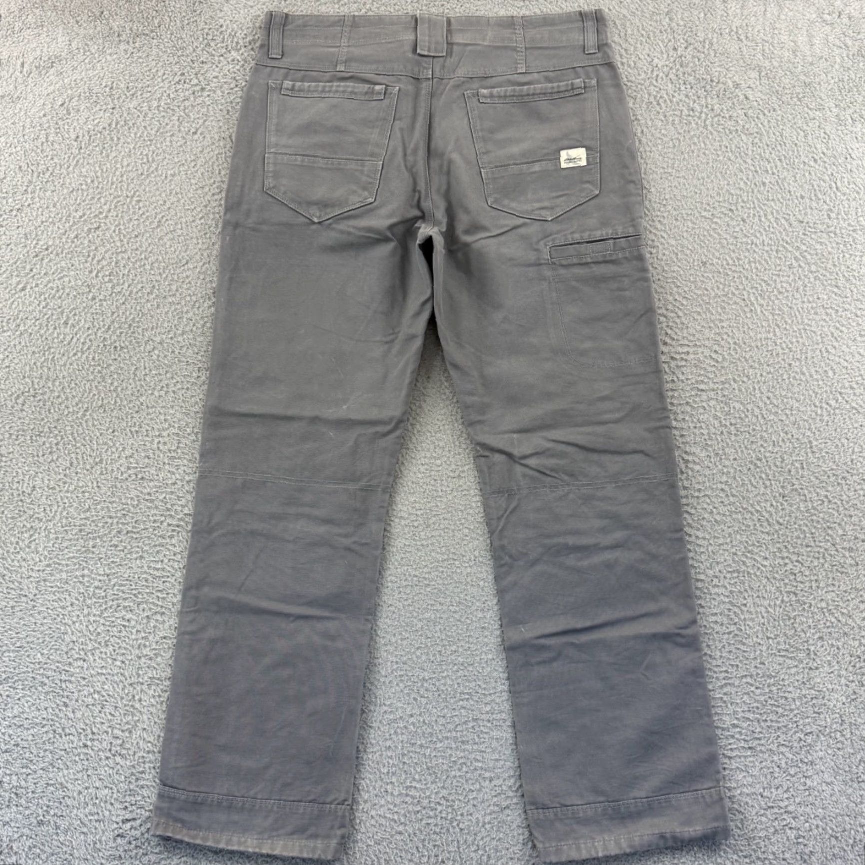 Eddie Bauer Eddie Bauer Pants Mens 34x32 Gray Double Knee Relaxed Fit Workwear Zip Shirt Size US 34 / EU 50 - 6 Thumbnail
