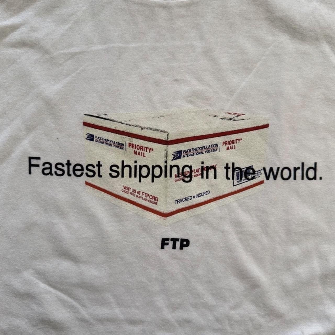 Fuck The Population FTP "Fastest Shipping" Tee Size US L / EU 52-54 / 3 - 2 Thumbnail
