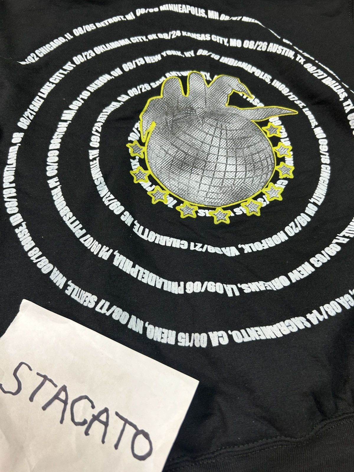 Rap Tees × Vintage $NOT Ethereal Tour Hoodie Black Medium Size US M / EU 48-50 / 2 - 4 Thumbnail