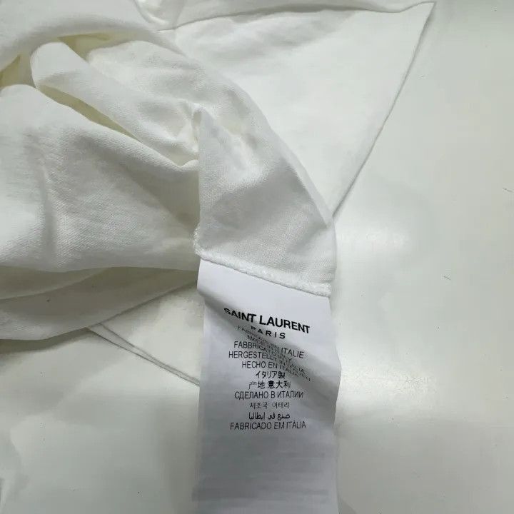 Saint Laurent Paris Yves Saint Laurent White Short Sleeve T-Shirt-2507 Size US M / EU 48-50 / 2 - 4 Thumbnail